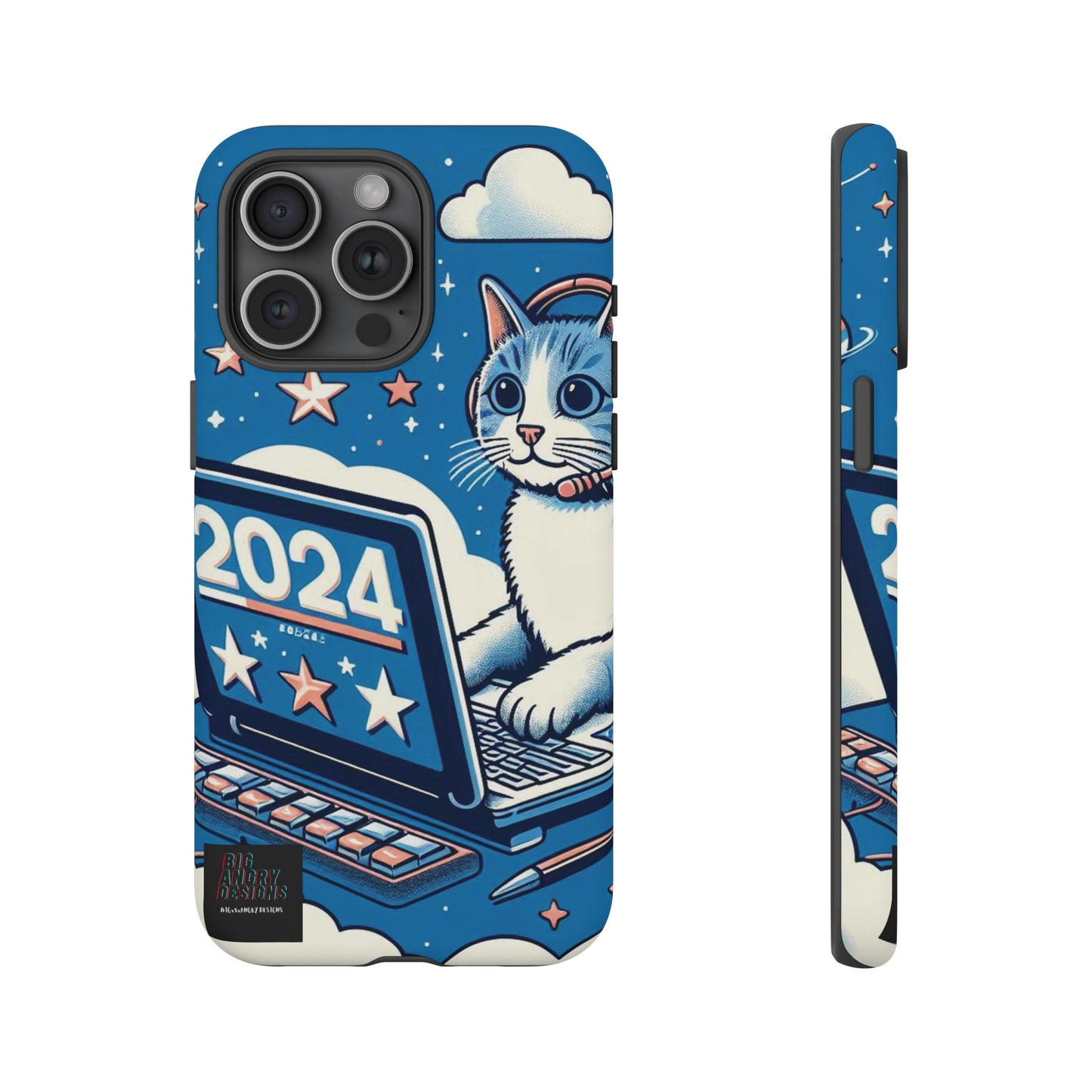 BIGxXxANGRY DESIGNS "2024 Kitty" Protective Phone Case