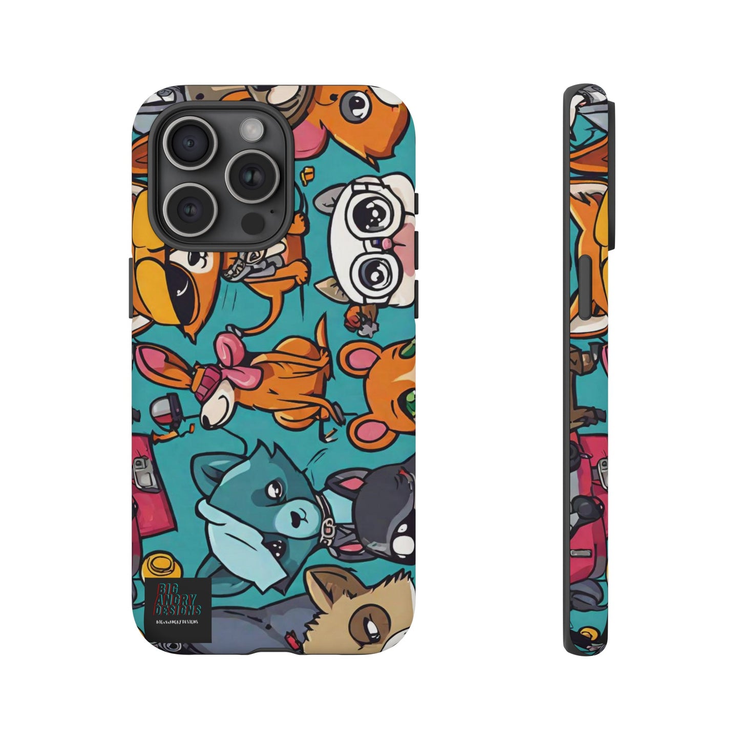 BIGxXxANGRY DESIGNS "Paw Pals" Protective Phone Case
