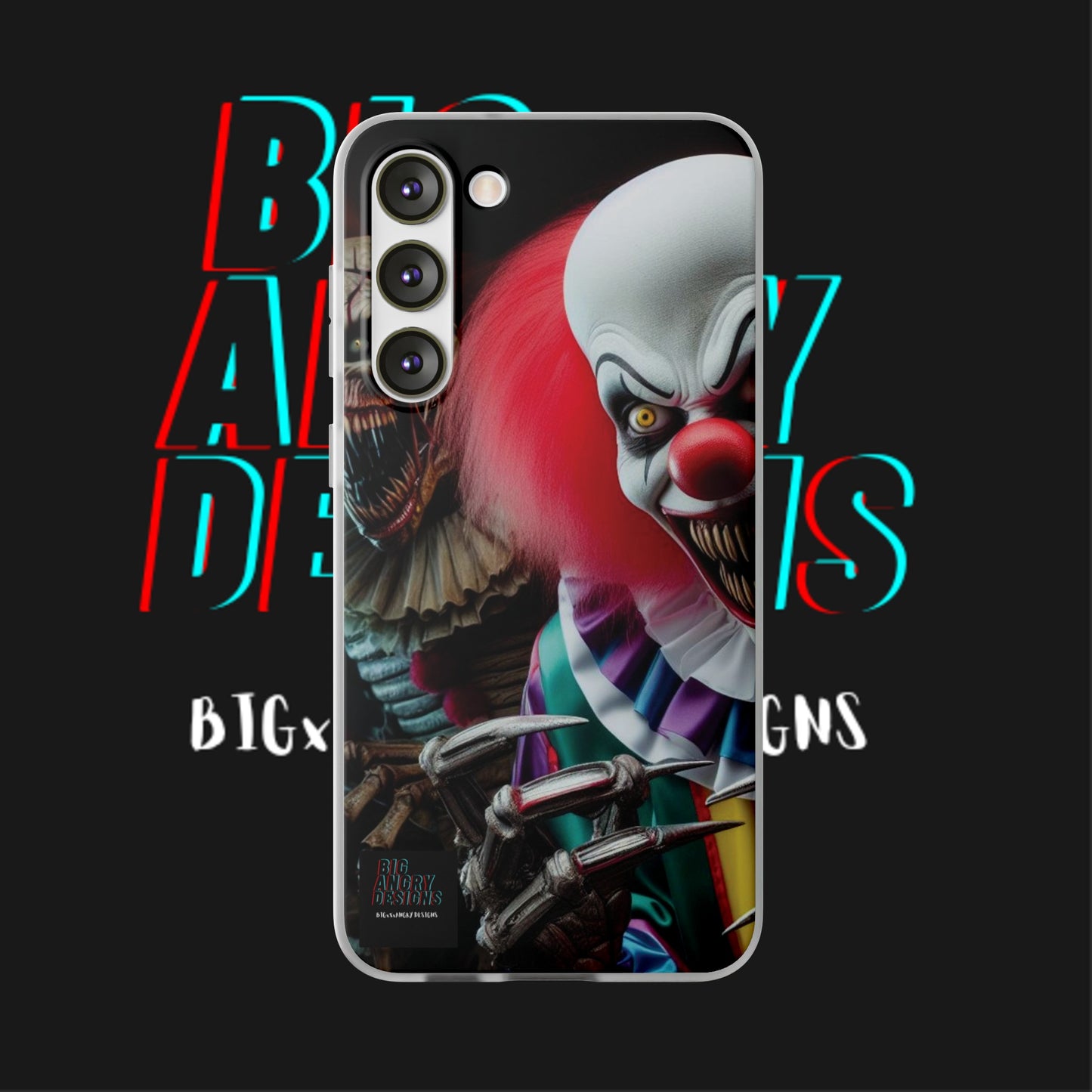 BIGxXxANGRY DESIGNS "Coulrophobia" Flex Case