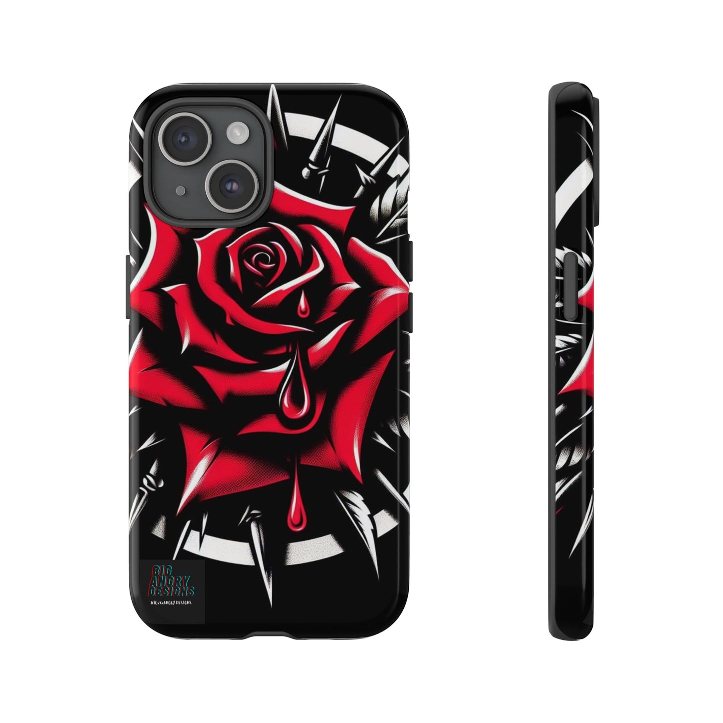 BIGxXxANGRY DESIGNS "Blood Rose" Protective Phone Case