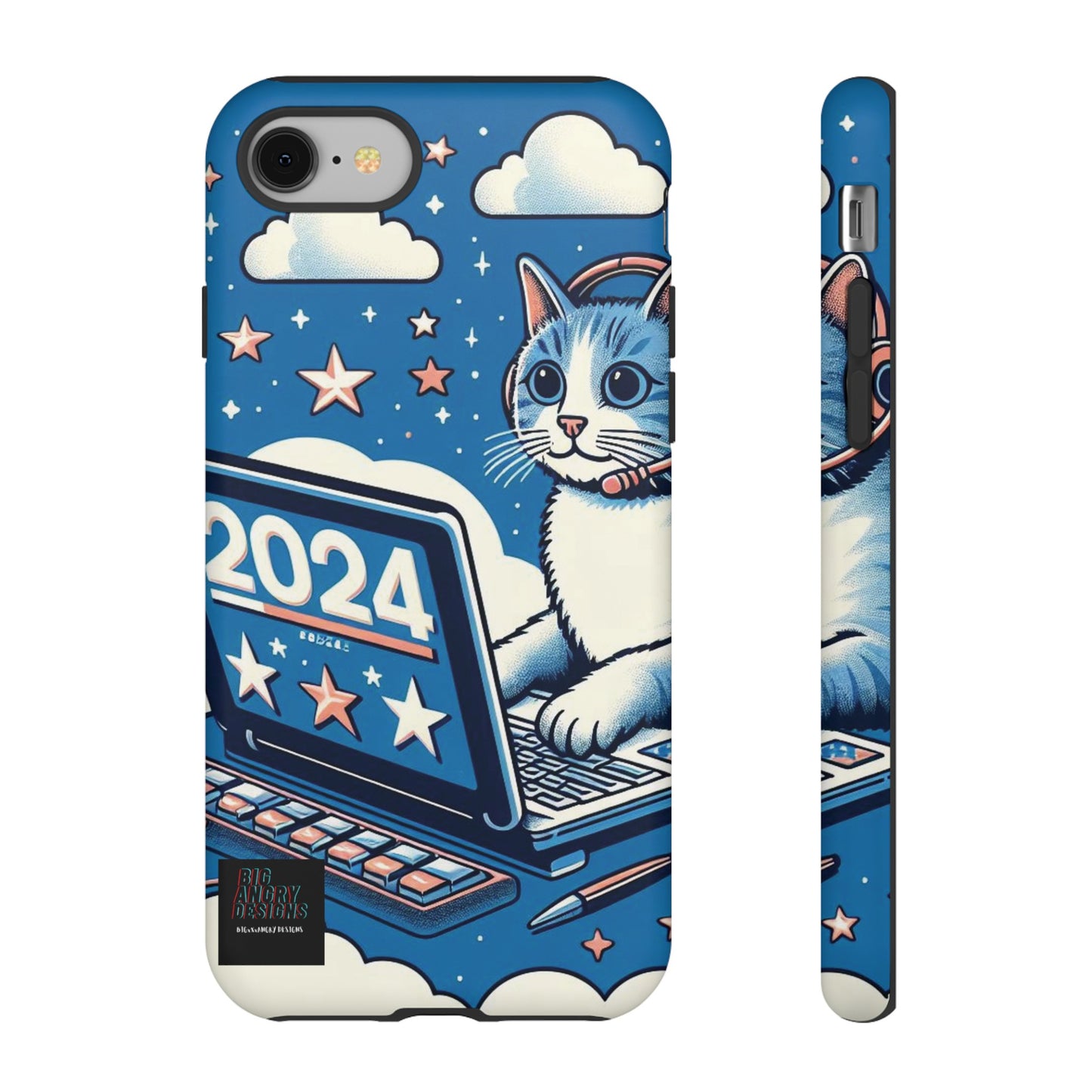 BIGxXxANGRY DESIGNS "2024  Kitty" Protective Phone Case