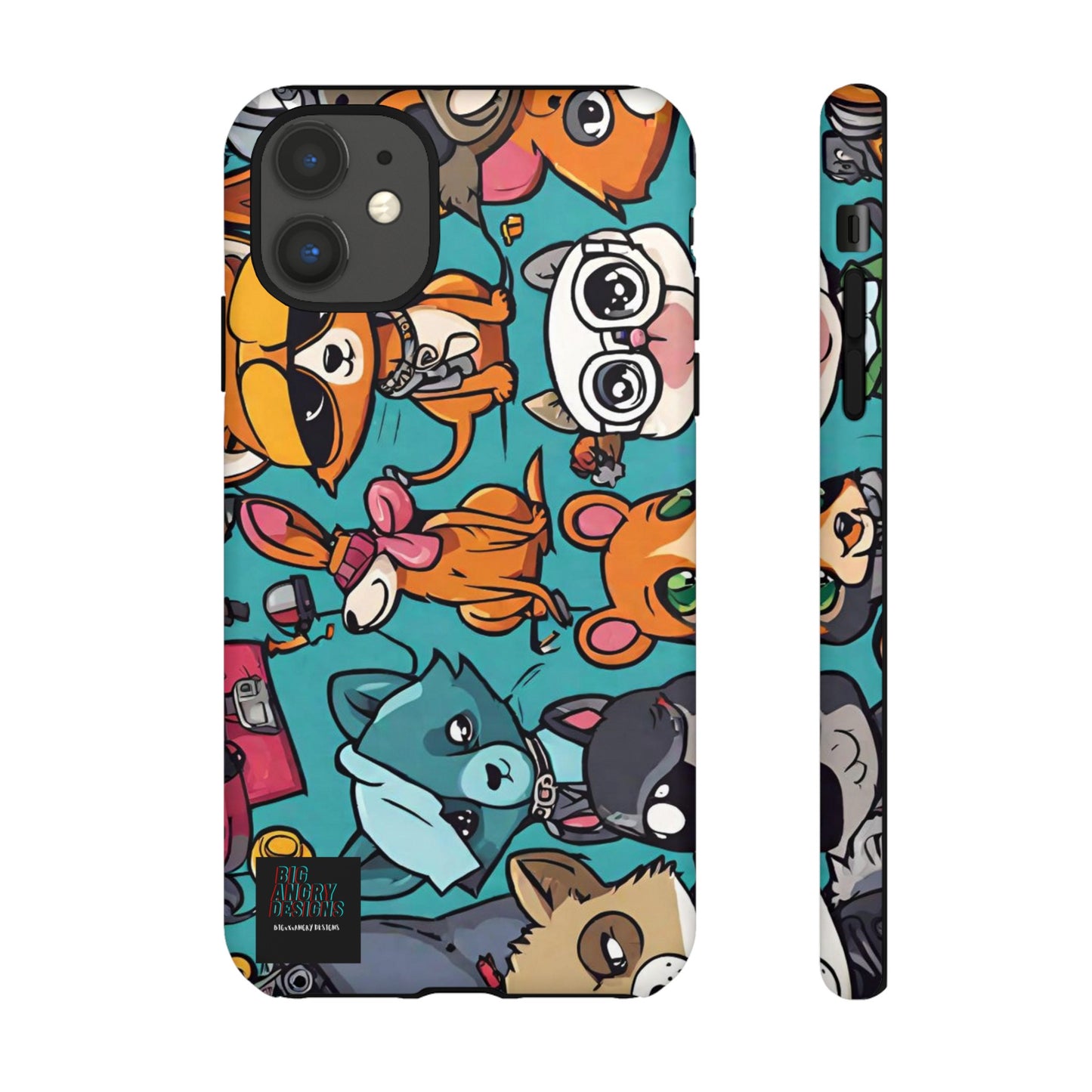 BIGxXxANGRY DESIGNS  "Paw Pals" Protective Phone Case