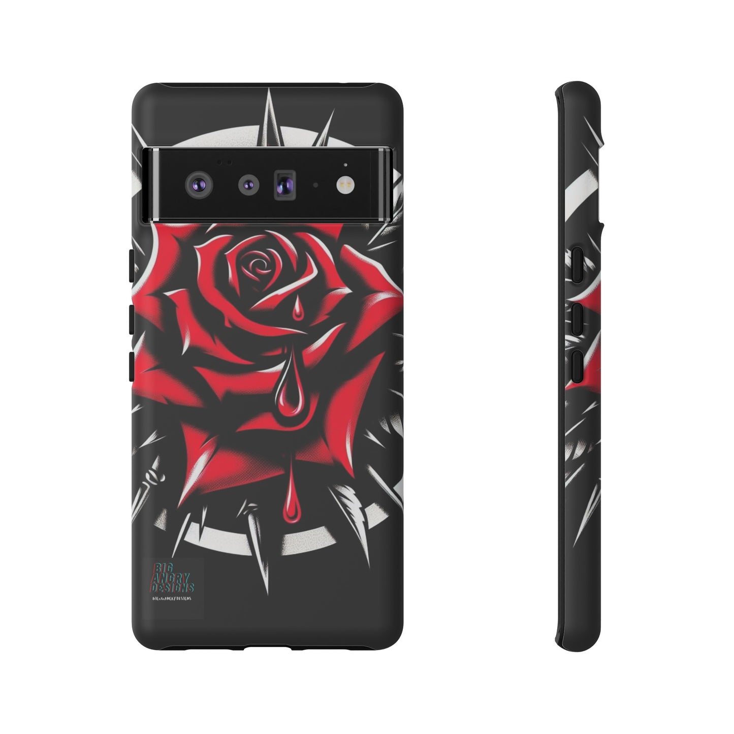 BIGxXxANGRY DESIGNS "Blood Rose" Protective Phone Case