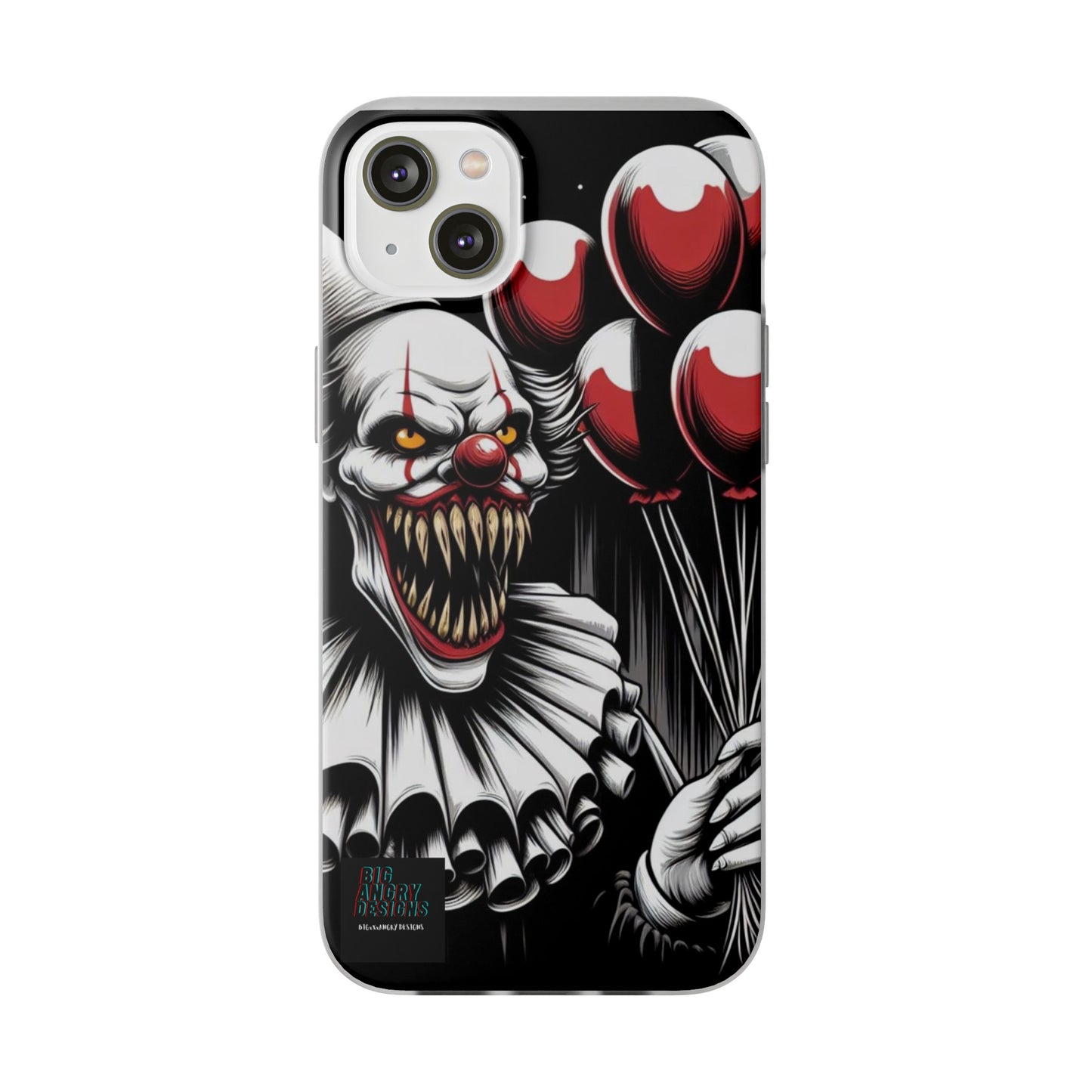 BIGxXxANGRY DESIGNS "BUBBLES THE CLOWN" Flex Case