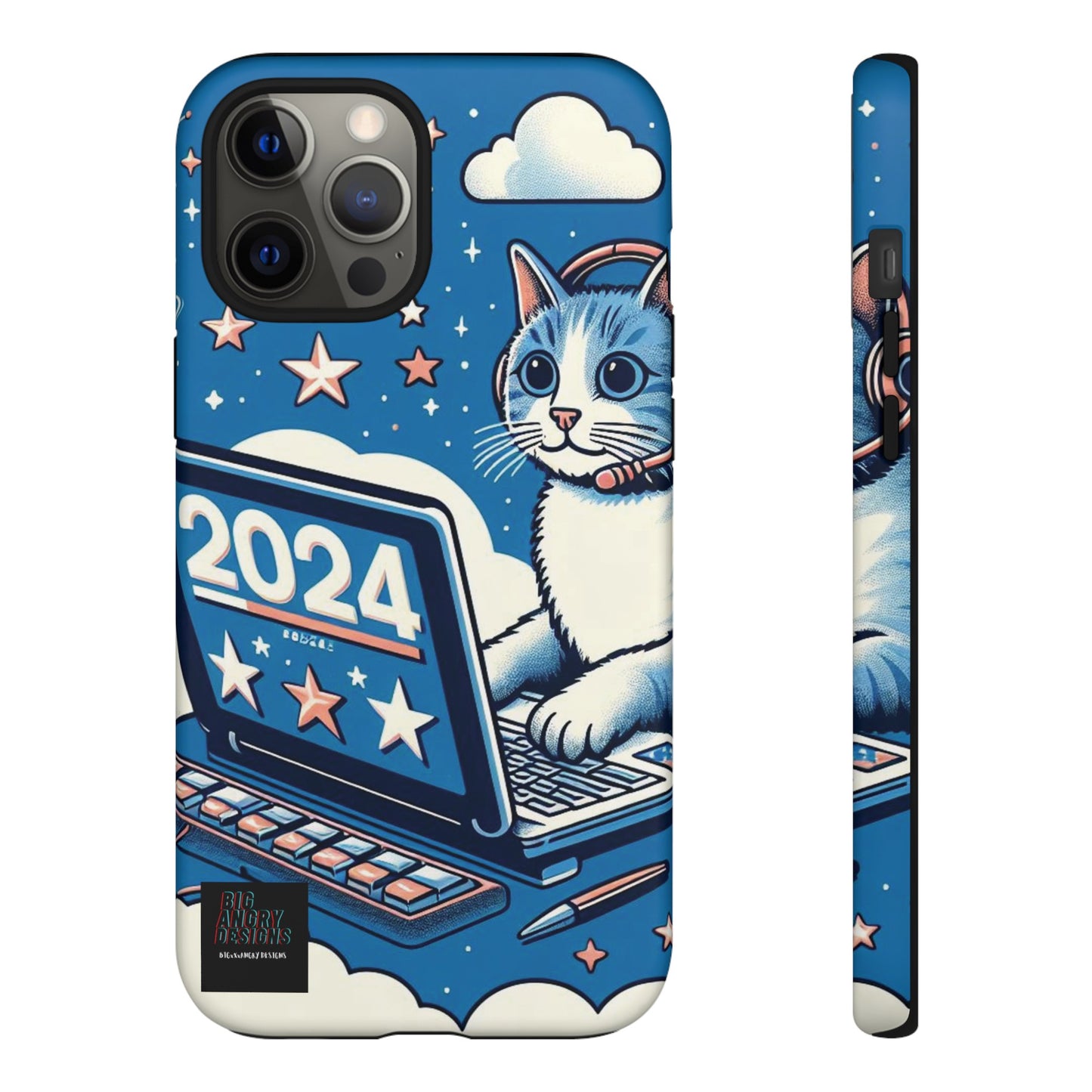 BIGxXxANGRY DESIGNS "2024  Kitty" Protective Phone Case