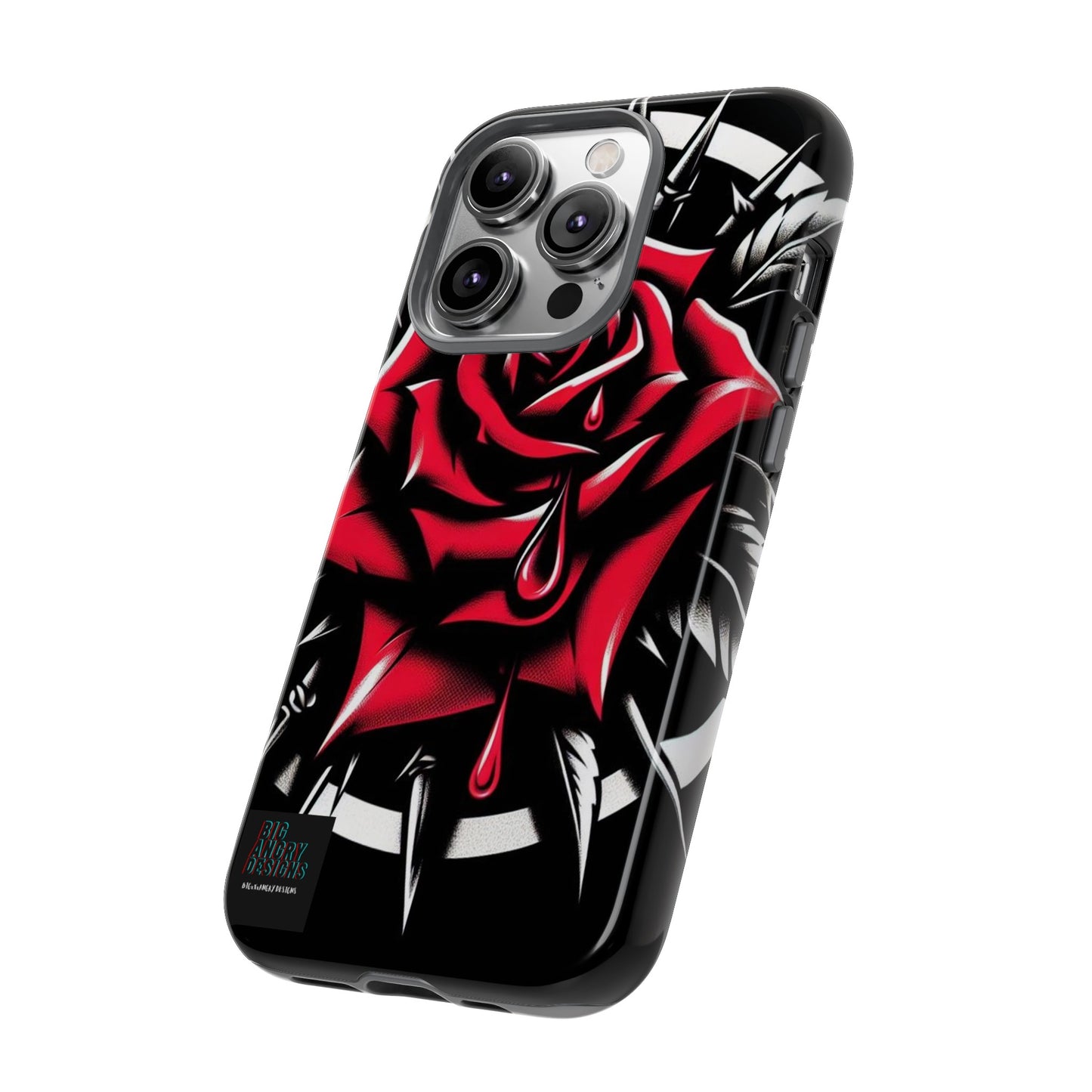 BIGxXxANGRY DESIGNS "Blood Rose" Protective Phone Case