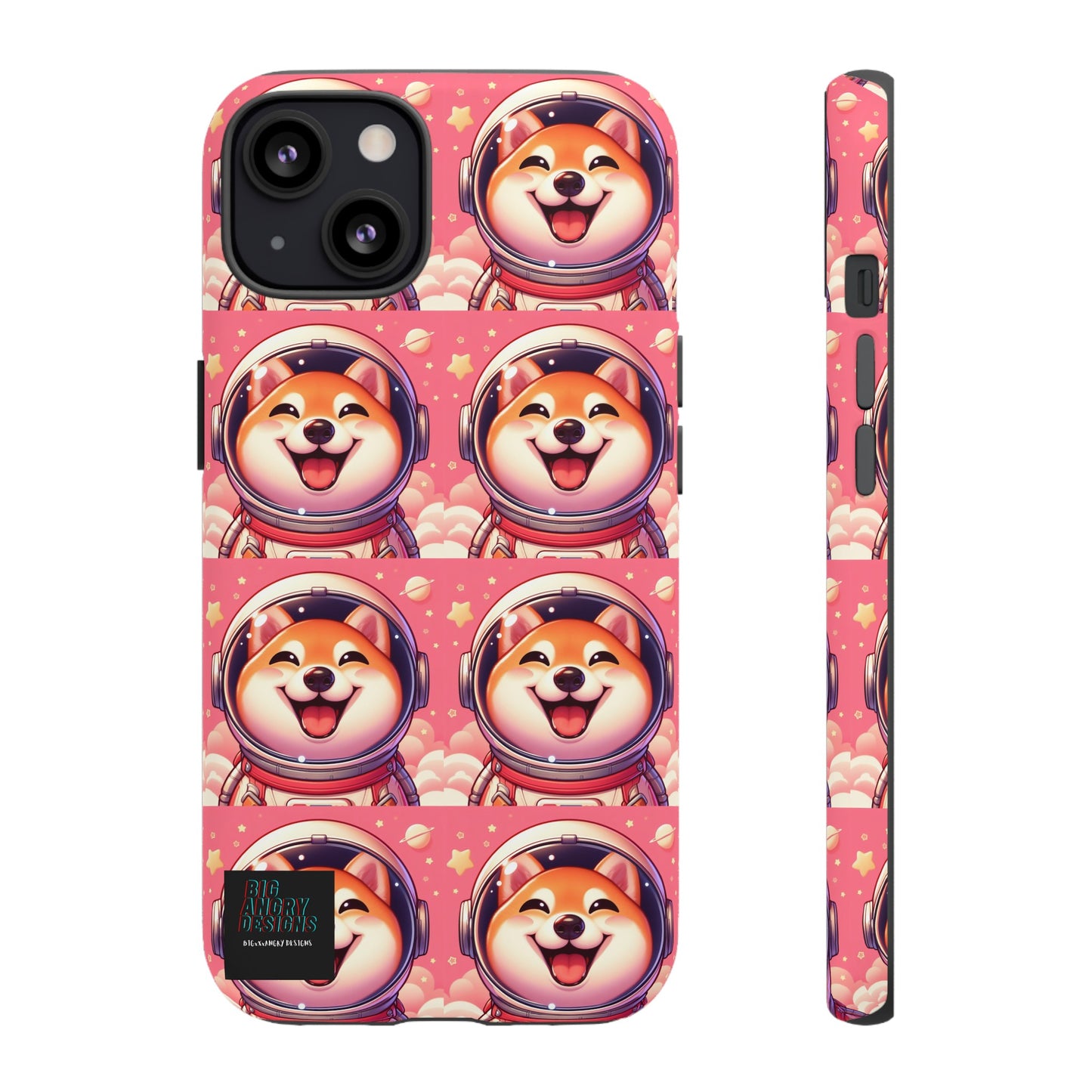 BIGxXxANGRY DESIGNS  Space Pup" Protective Phone Case