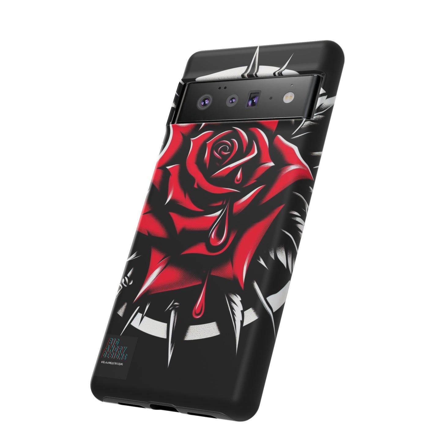 BIGxXxANGRY DESIGNS "Blood Rose" Protective Phone Case