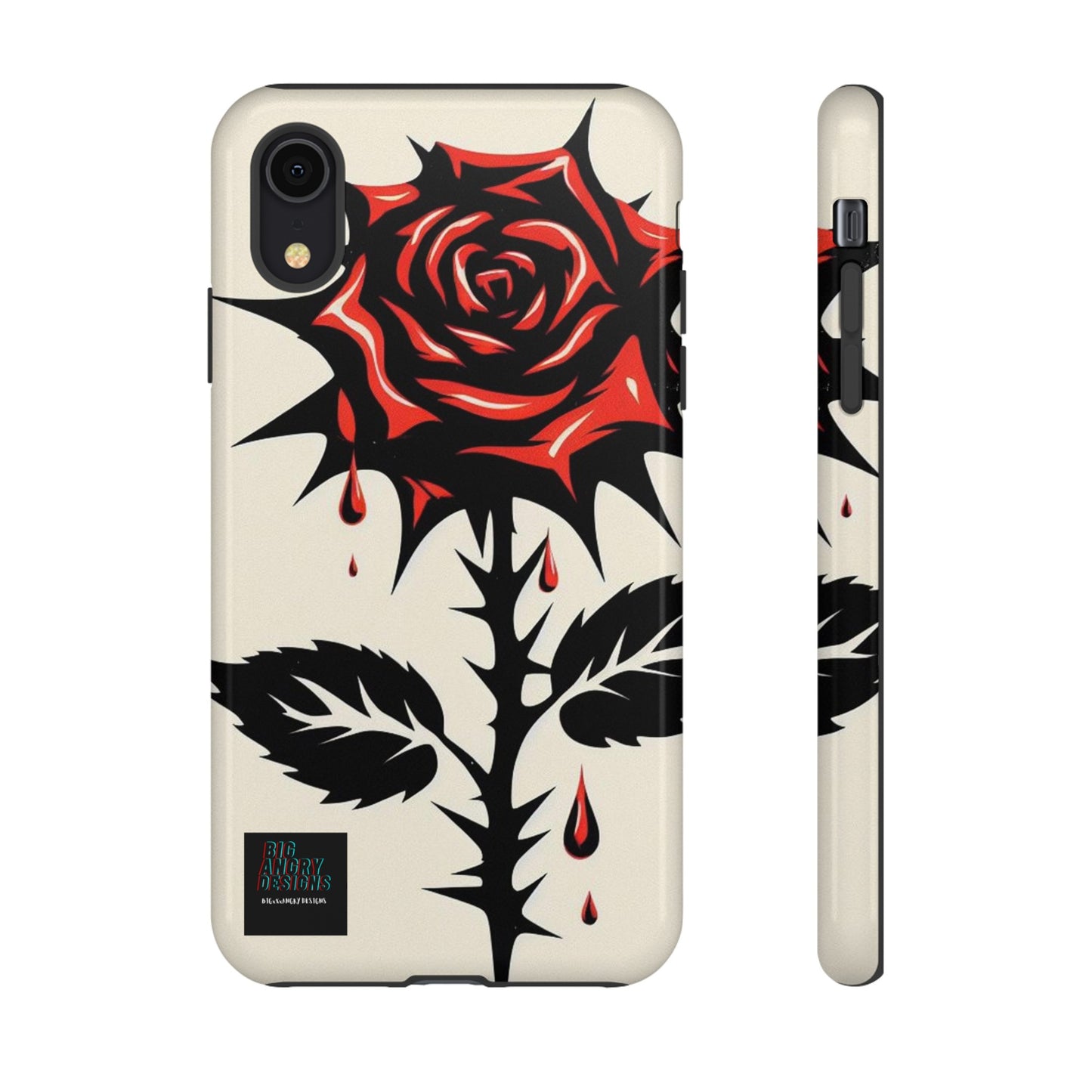 BIGxXxANGRY DESIGNS "KISSED ROSE" Protective Phone Case