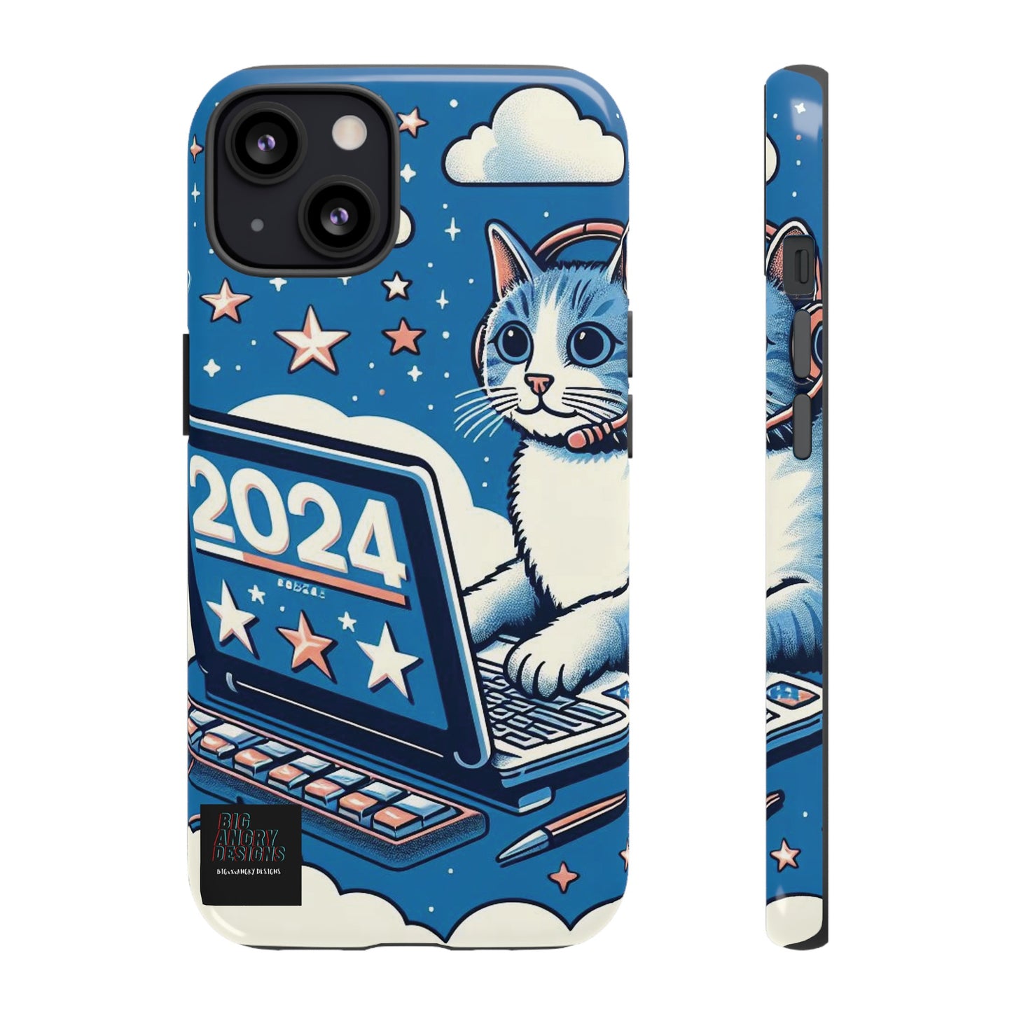 BIGxXxANGRY DESIGNS "2024  Kitty" Protective Phone Case