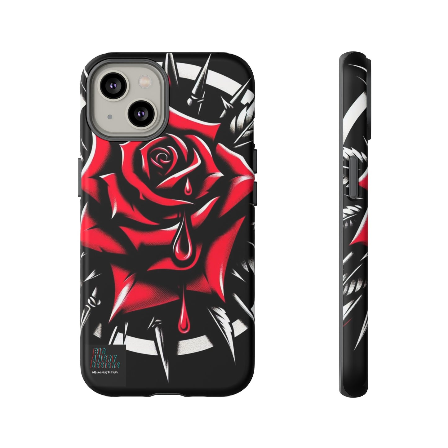 BIGxXxANGRY DESIGNS "Blood Rose" Protective Phone Case