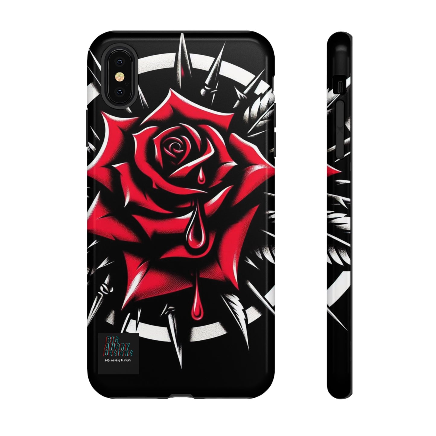 BIGxXxANGRY DESIGNS "Blood Rose" Protective Phone Case