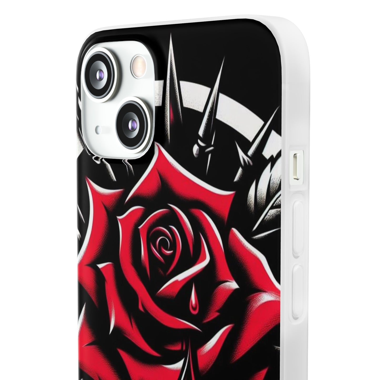 BIGxXxANGRY DESIGNS "Blood Rose" Flex Case