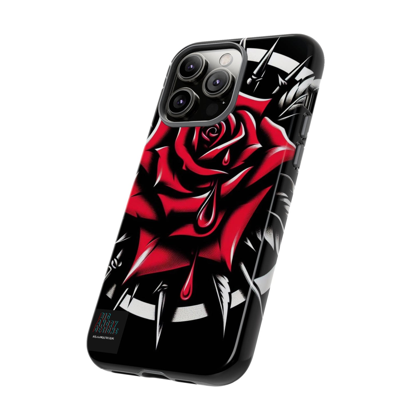 BIGxXxANGRY DESIGNS "Blood Rose" Protective Phone Case