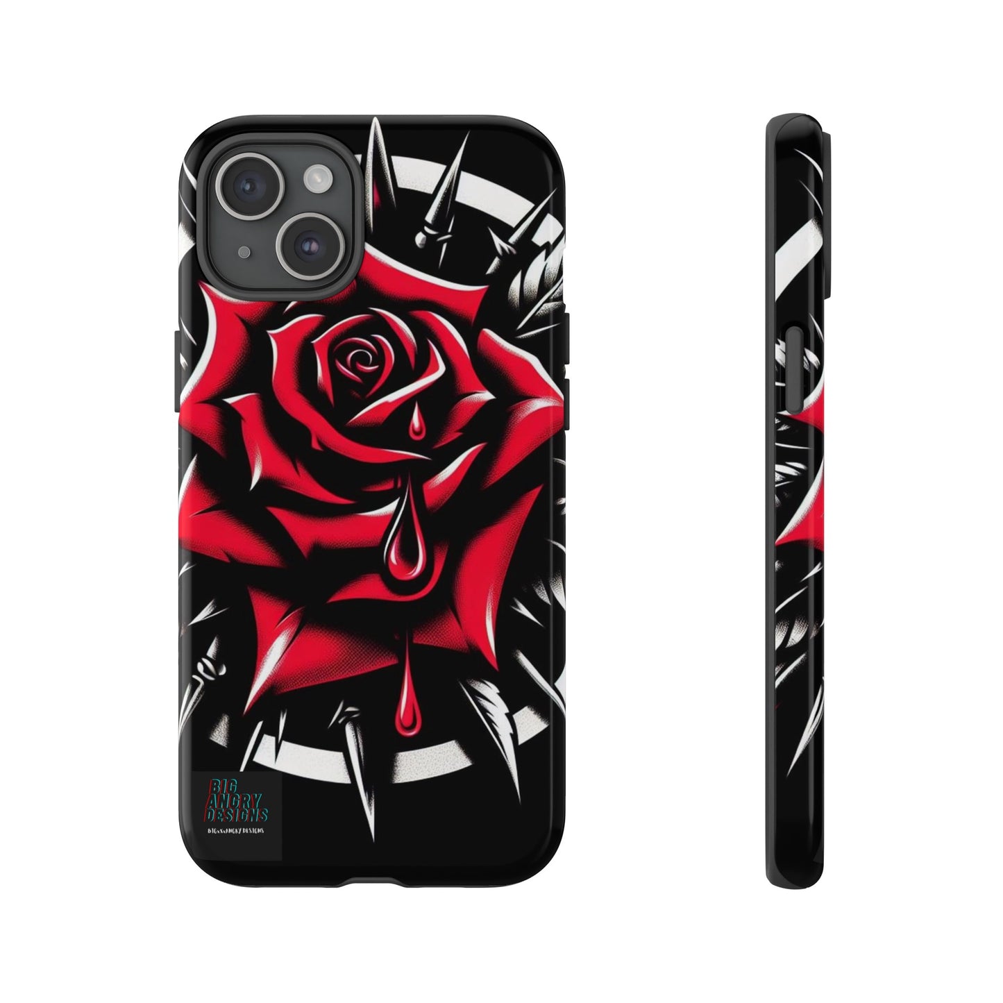 BIGxXxANGRY DESIGNS "Blood Rose" Protective Phone Case