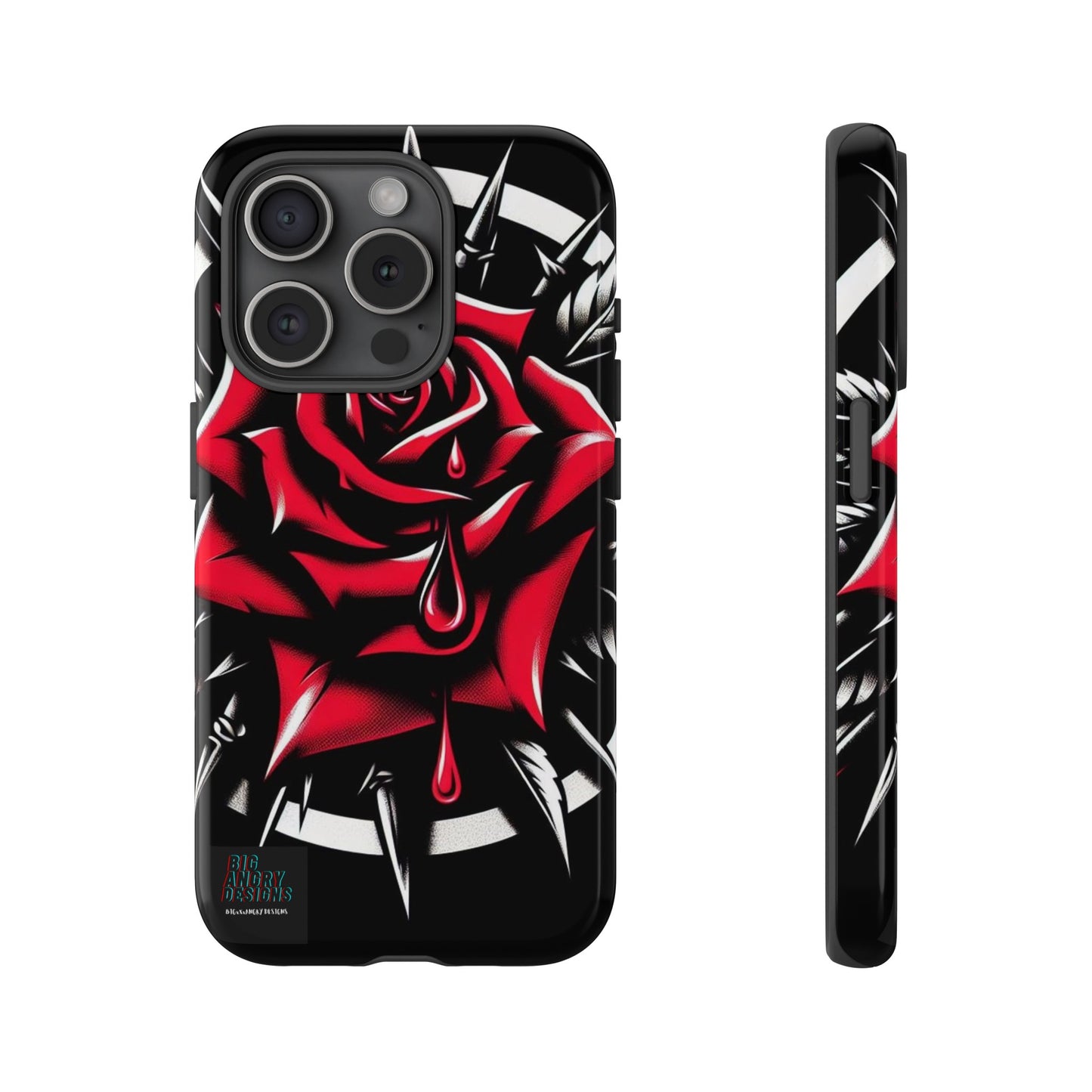 BIGxXxANGRY DESIGNS "Blood Rose" Protective Phone Case