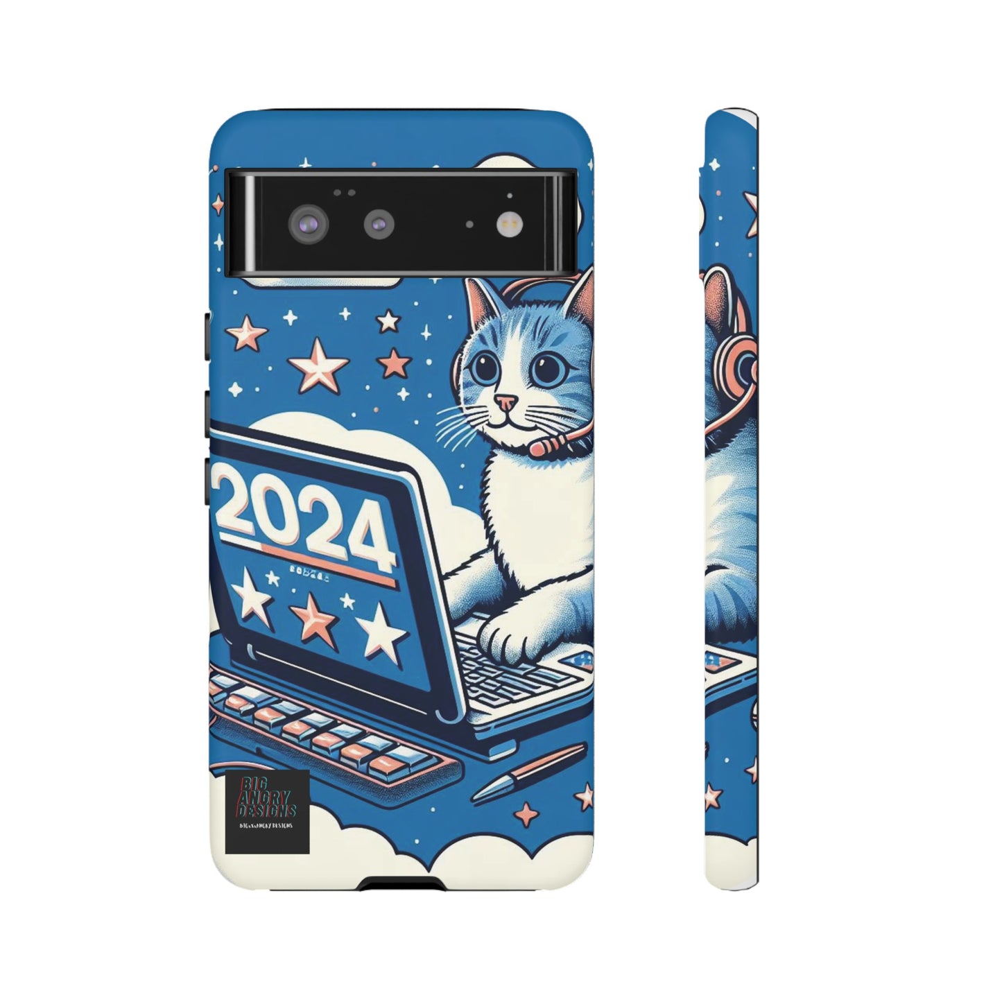 BIGxXxANGRY DESIGNS "2024  Kitty" Protective Phone Case