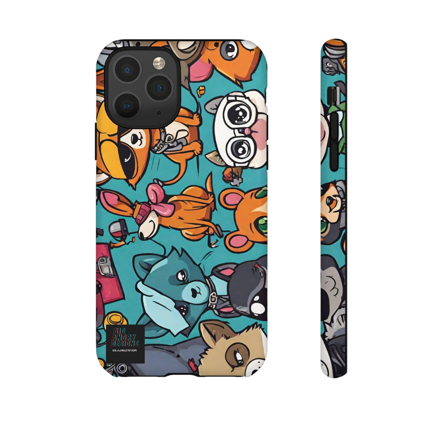 BIGxXxANGRY DESIGNS  "Paw Pals" Protective Phone Case