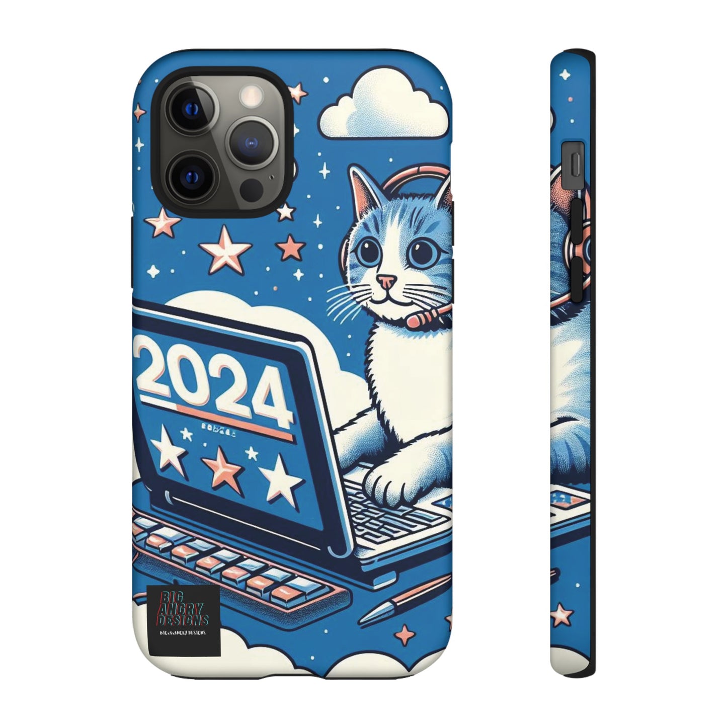 BIGxXxANGRY DESIGNS "2024  Kitty" Protective Phone Case