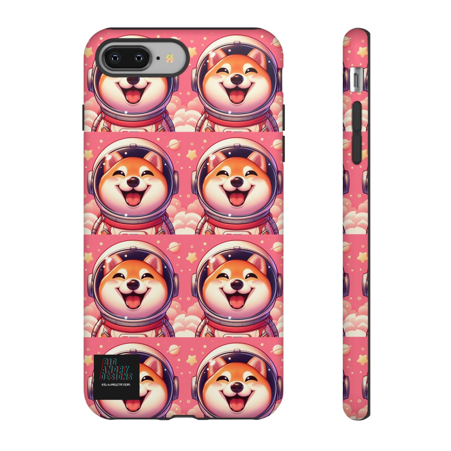 BIGxXxANGRY DESIGNS  Space Pup" Protective Phone Case