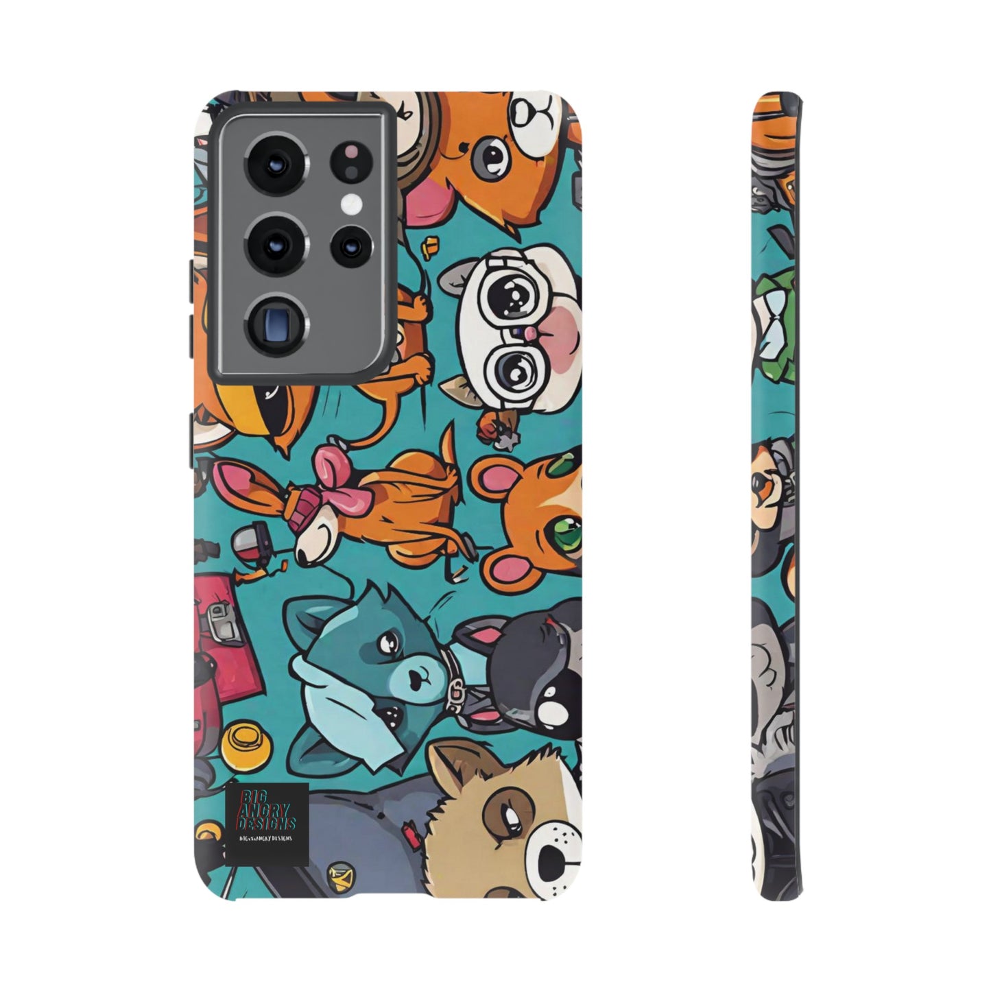 BIGxXxANGRY DESIGNS  "Paw Pals" Protective Phone Case