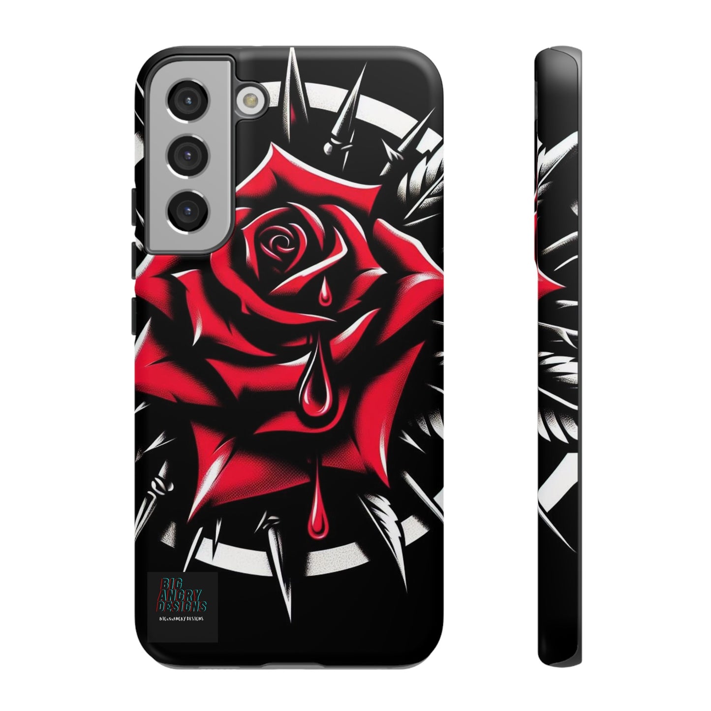 BIGxXxANGRY DESIGNS "Blood Rose" Protective Phone Case