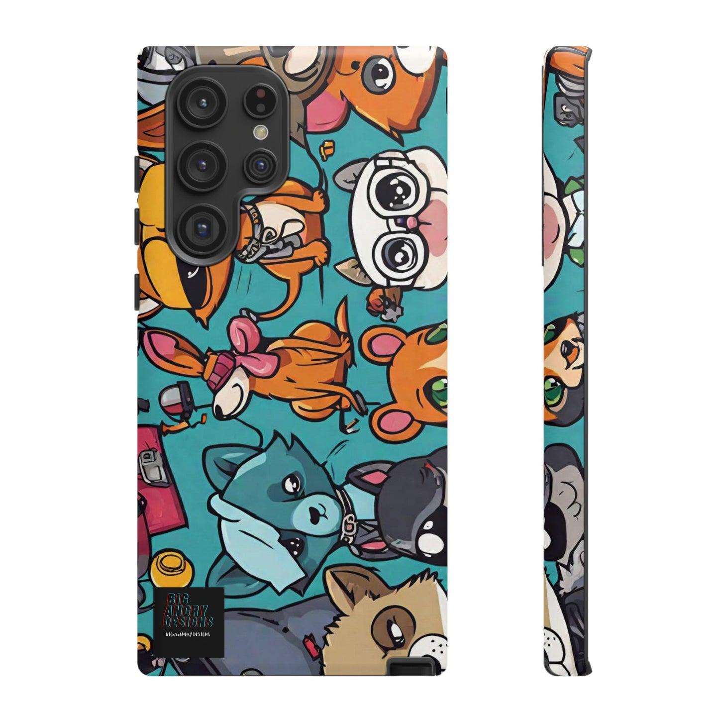 BIGxXxANGRY DESIGNS  "Paw Pals" Protective Phone Case