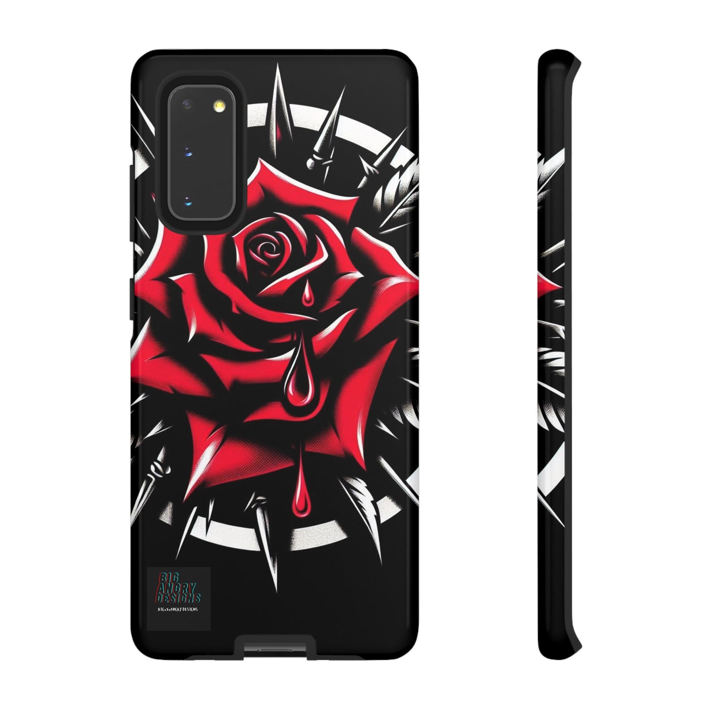 BIGxXxANGRY DESIGNS "Blood Rose" Protective Phone Case