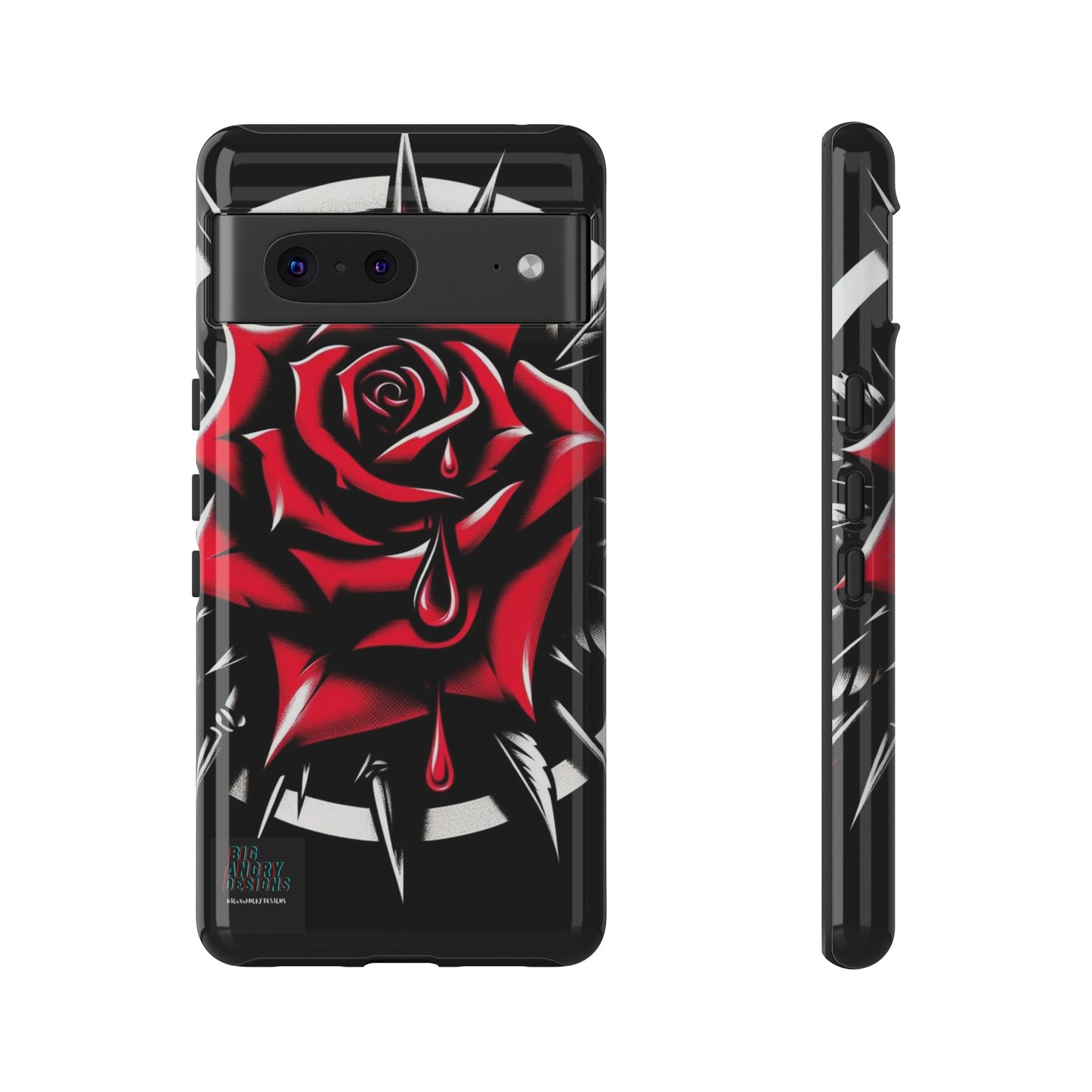 BIGxXxANGRY DESIGNS "Blood Rose" Protective Phone Case