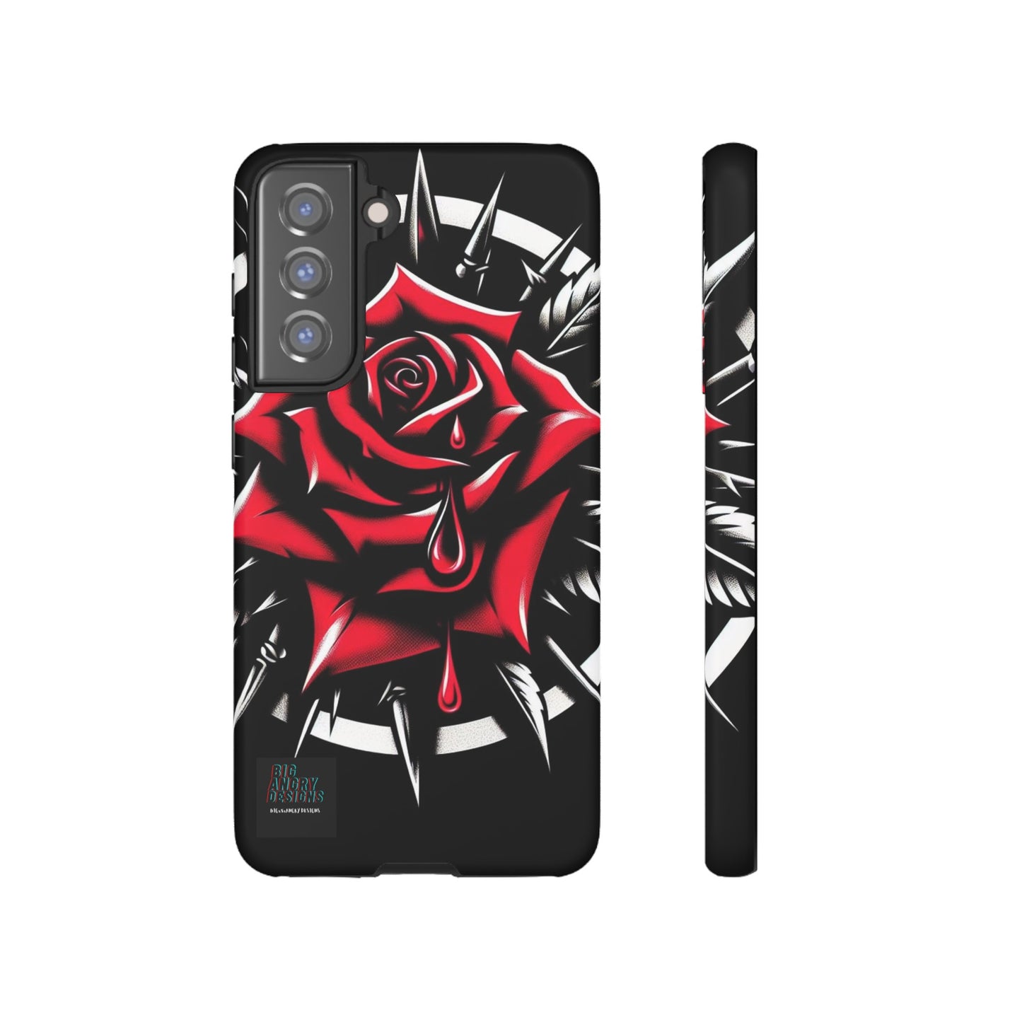 BIGxXxANGRY DESIGNS "Blood Rose" Protective Phone Case