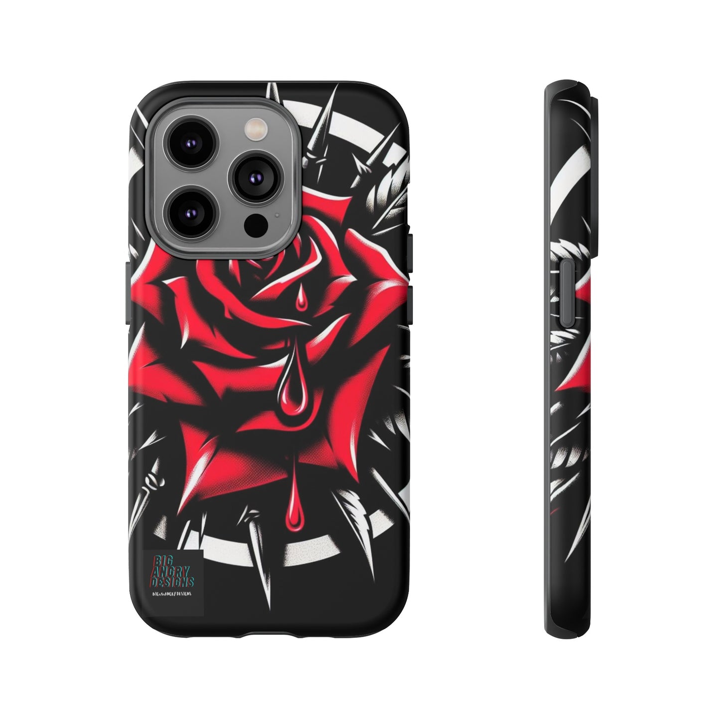 BIGxXxANGRY DESIGNS "Blood Rose" Protective Phone Case