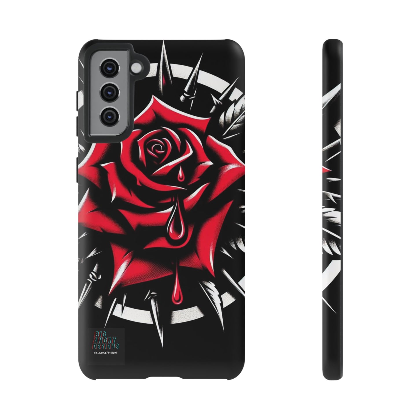 BIGxXxANGRY DESIGNS "Blood Rose" Protective Phone Case