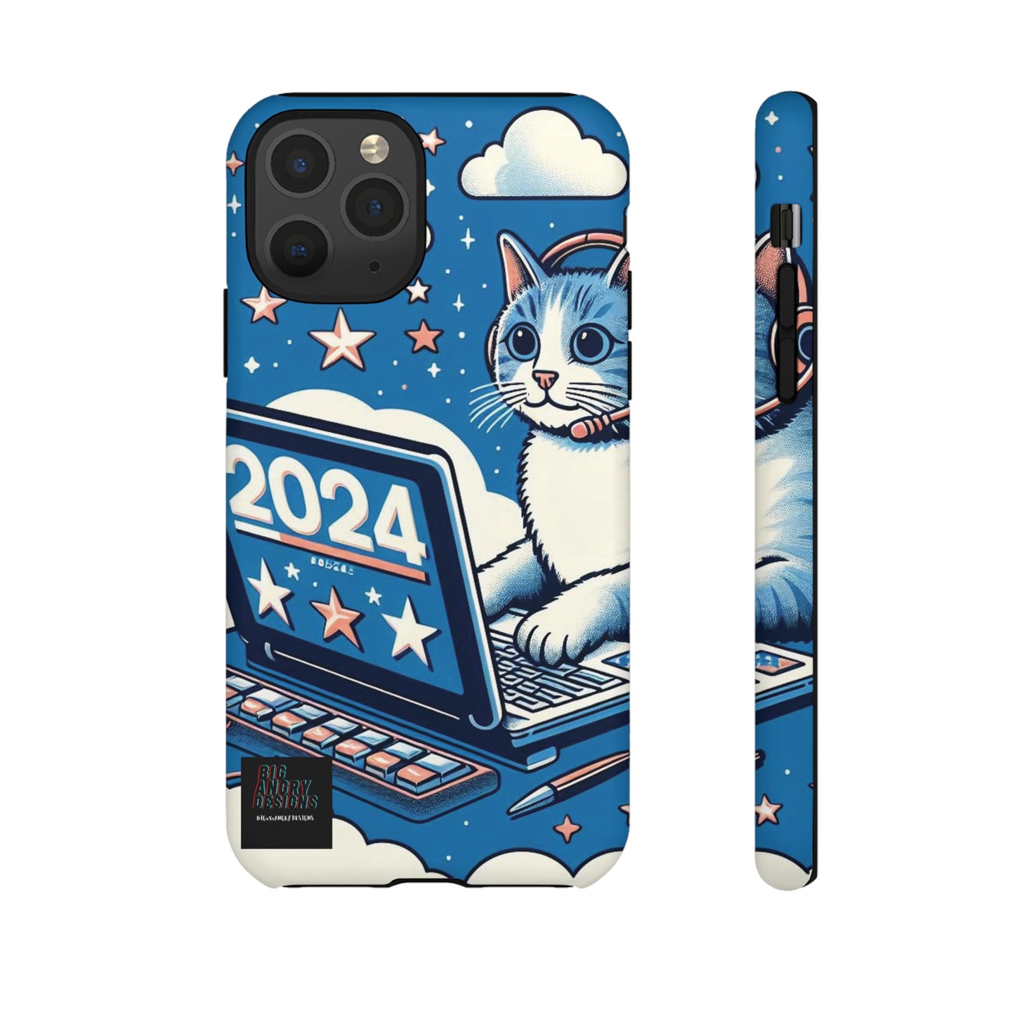 BIGxXxANGRY DESIGNS "2024  Kitty" Protective Phone Case