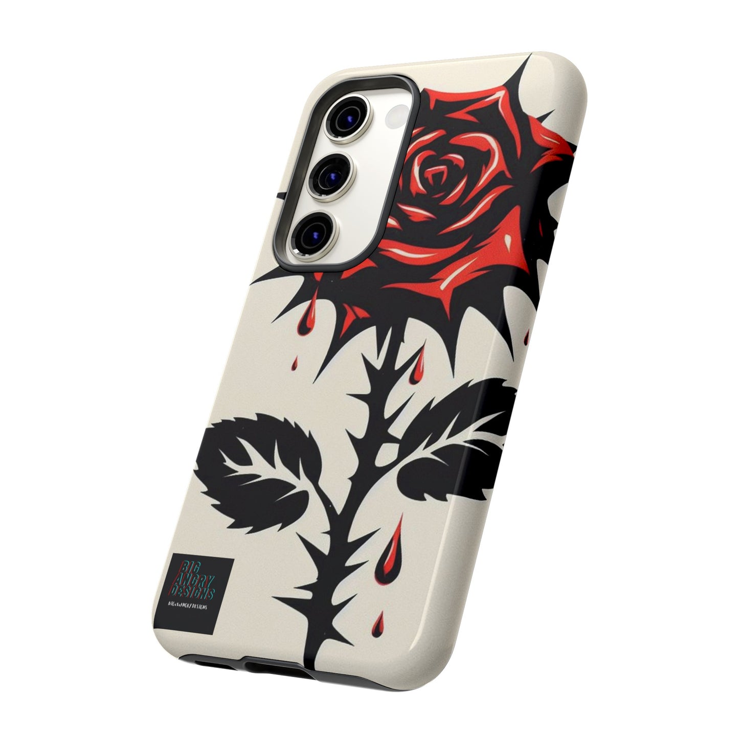 BIGxXxANGRY DESIGNS "KISSED ROSE" Protective Phone Case