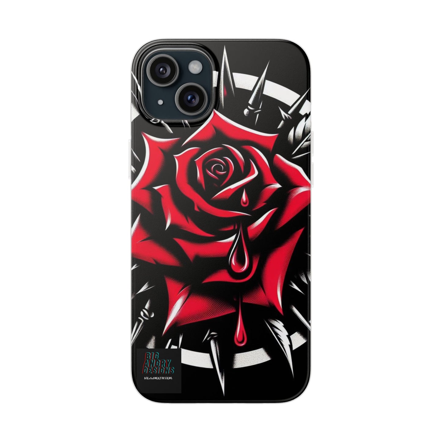 BIGxXxANGRY DESIGNS "Blood Rose" Flex Case