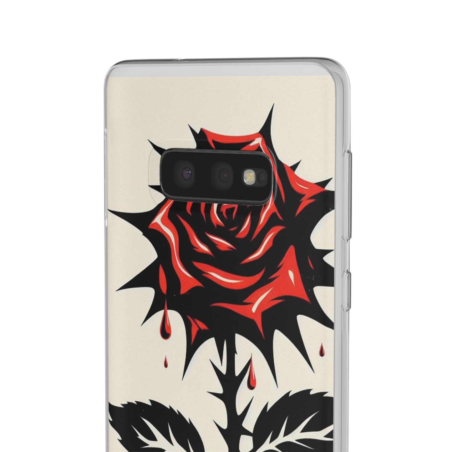 BIGxXxANGRY DESIGNS "KISSED ROSE" Flex Case