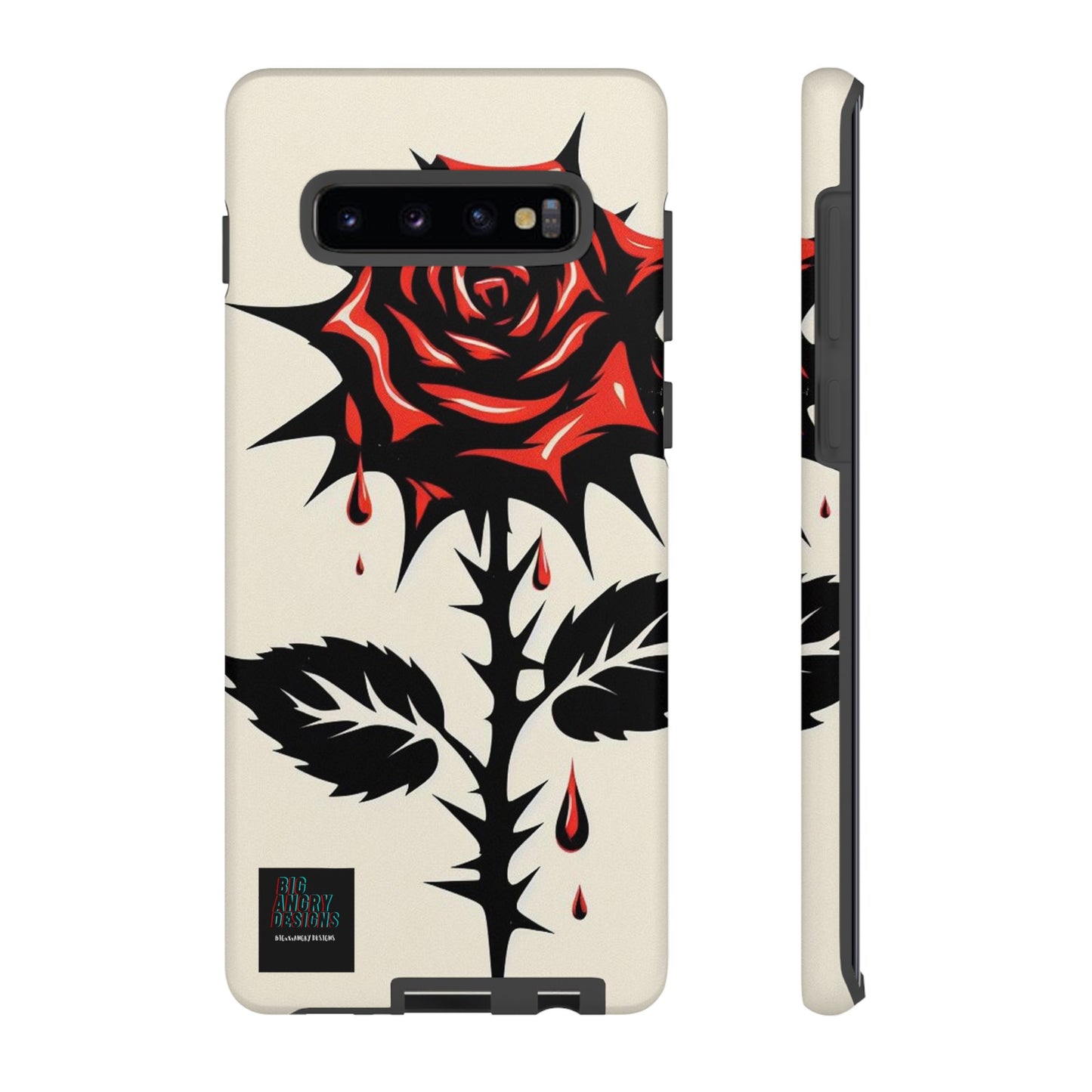 BIGxXxANGRY DESIGNS "KISSED ROSE" Protective Phone Case