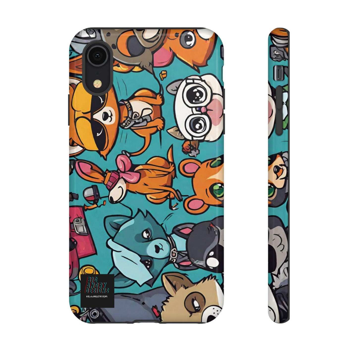 BIGxXxANGRY DESIGNS  "Paw Pals" Protective Phone Case