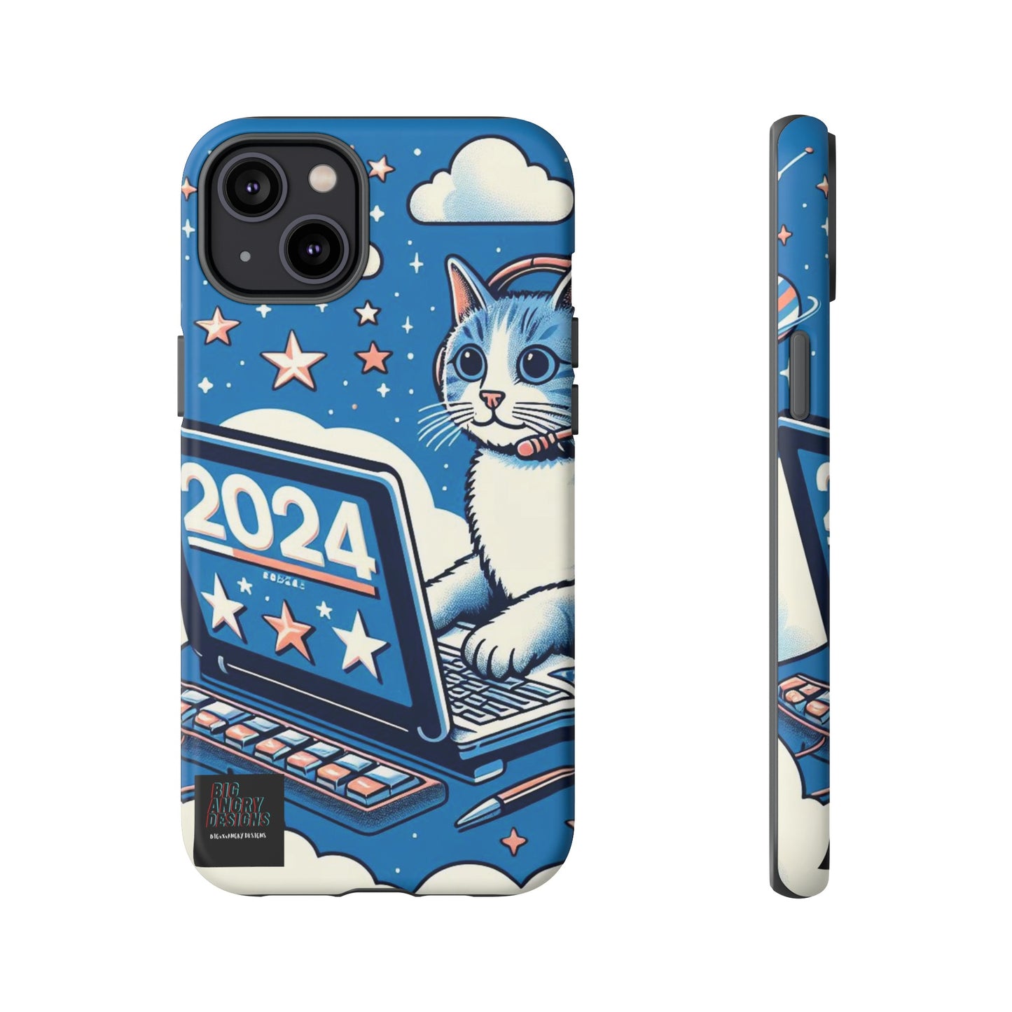 BIGxXxANGRY DESIGNS "2024  Kitty" Protective Phone Case