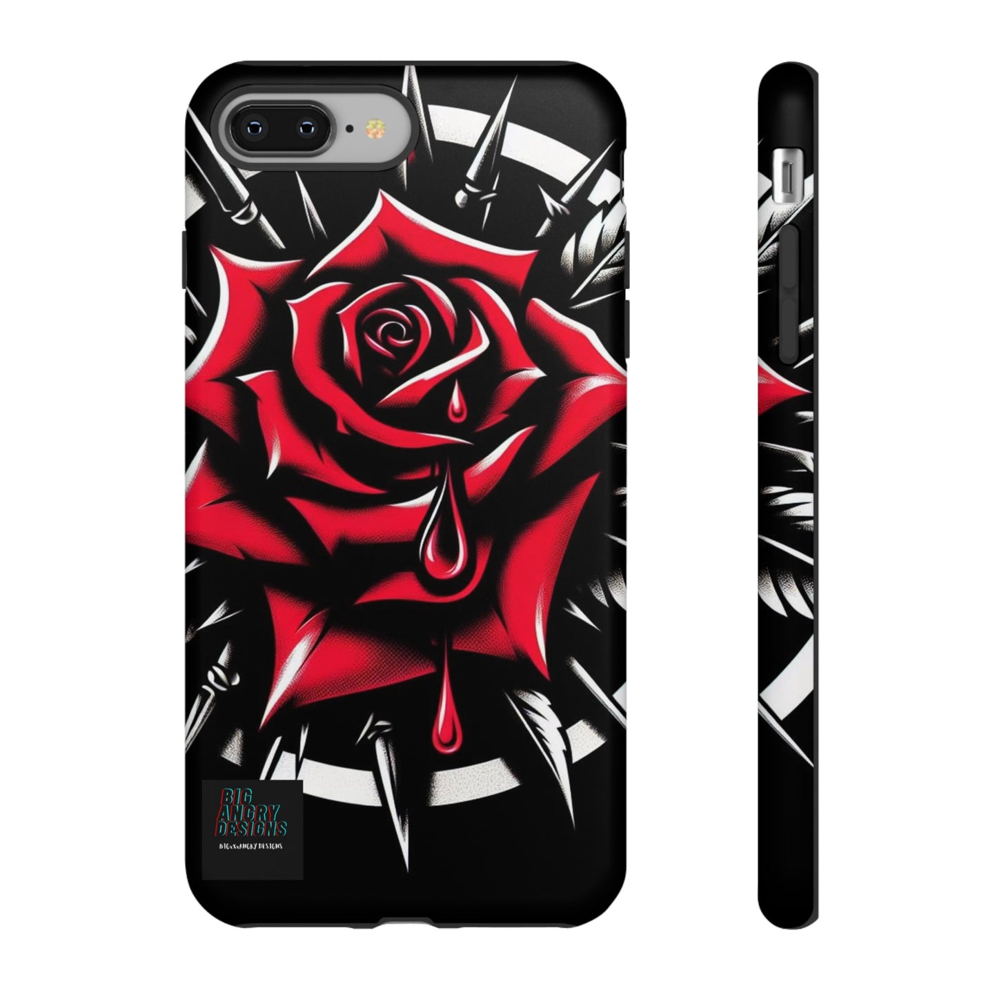 BIGxXxANGRY DESIGNS "Blood Rose" Protective Phone Case