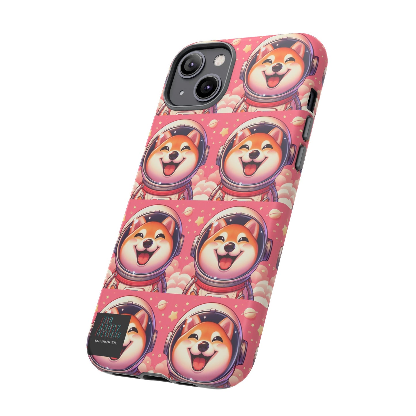 BIGxXxANGRY DESIGNS  Space Pup" Protective Phone Case