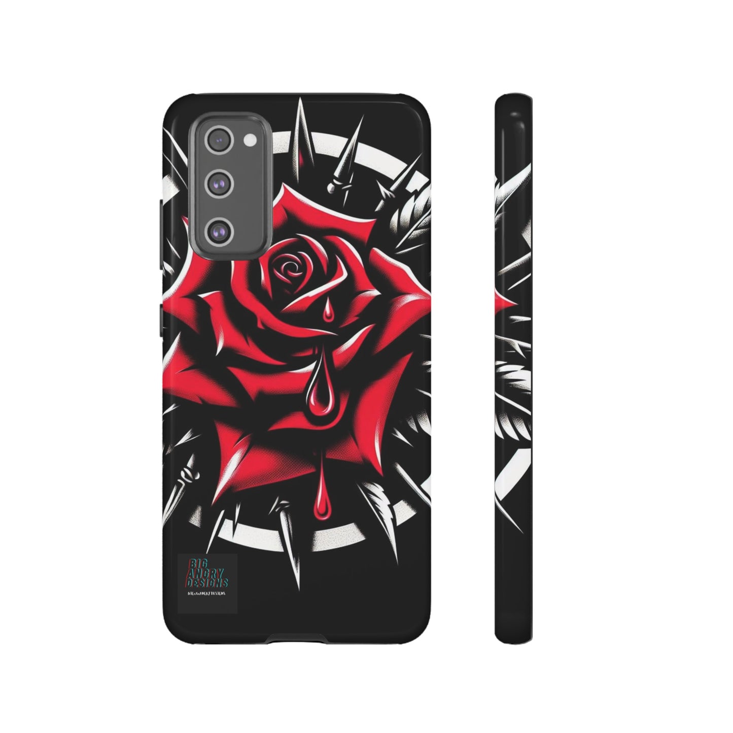 BIGxXxANGRY DESIGNS "Blood Rose" Protective Phone Case