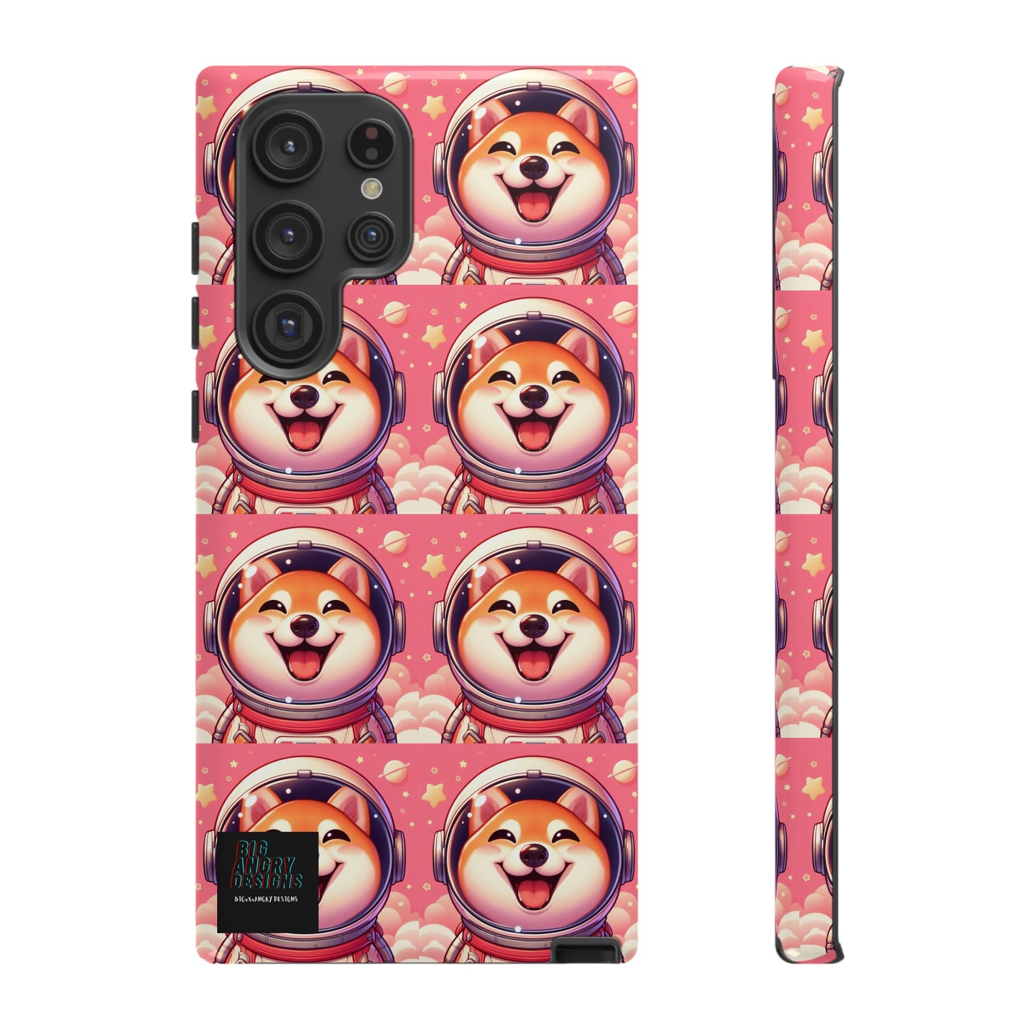 BIGxXxANGRY DESIGNS  Space Pup" Protective Phone Case