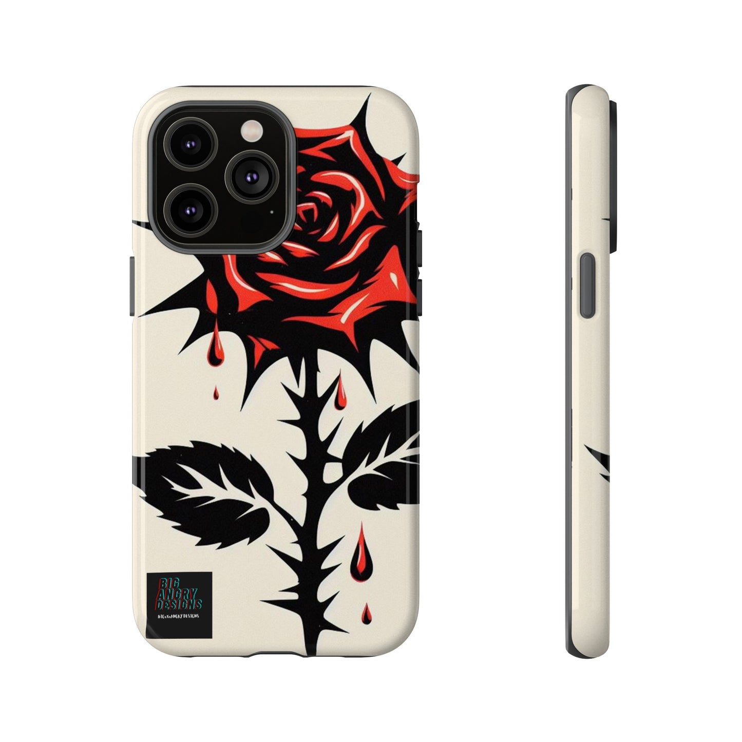 BIGxXxANGRY DESIGNS "KISSED ROSE" Protective Phone Case