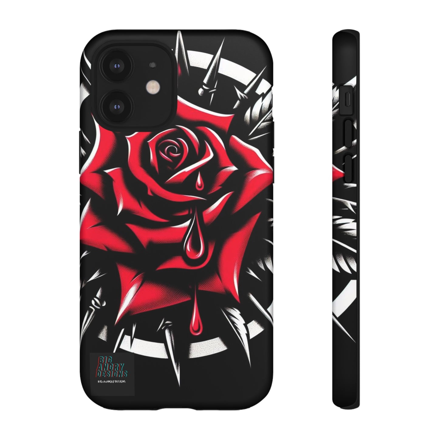 BIGxXxANGRY DESIGNS "Blood Rose" Protective Phone Case