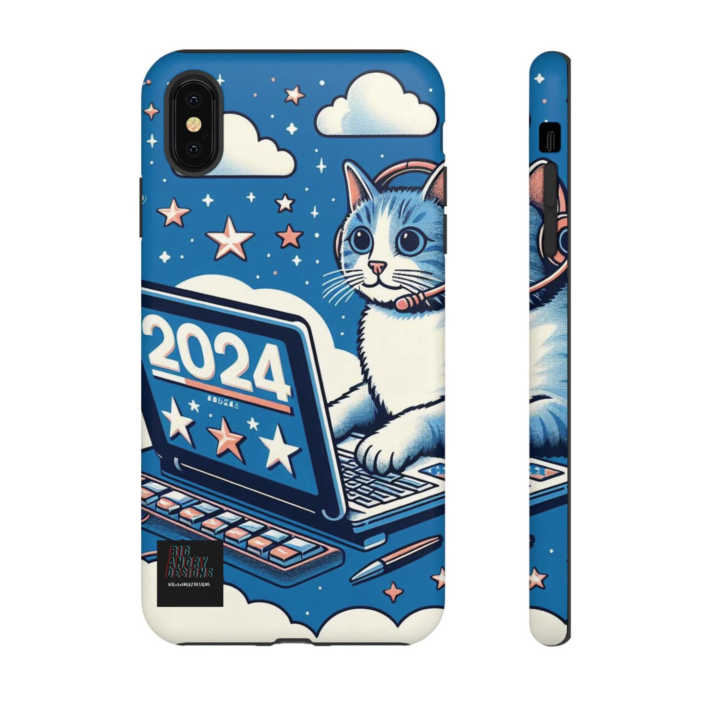 BIGxXxANGRY DESIGNS "2024  Kitty" Protective Phone Case