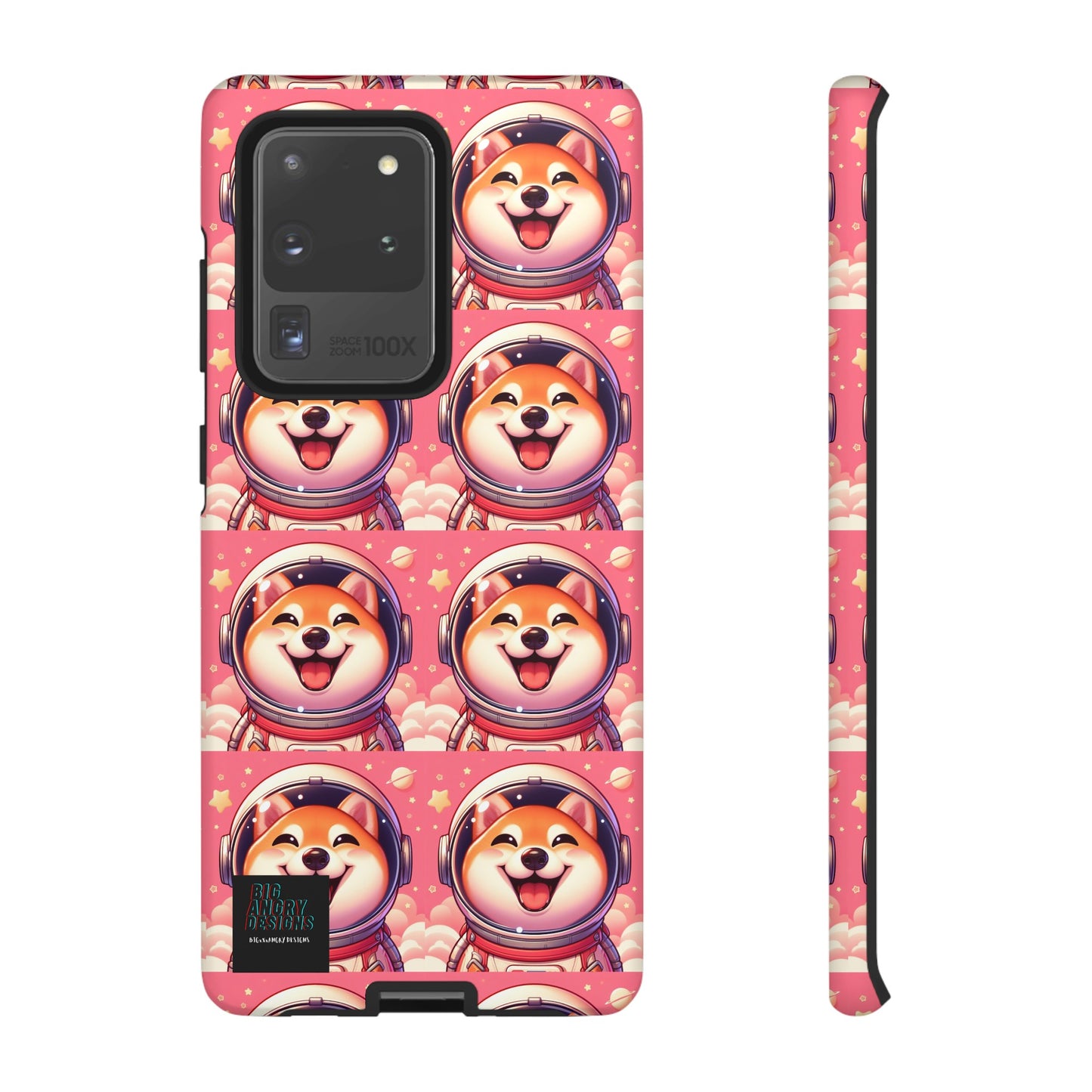 BIGxXxANGRY DESIGNS  Space Pup" Protective Phone Case