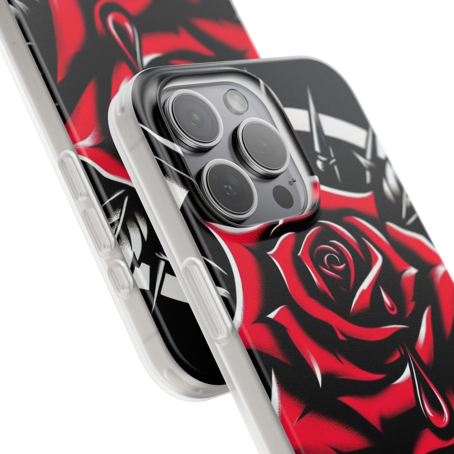 BIGxXxANGRY DESIGNS "Blood Rose" Flex Case