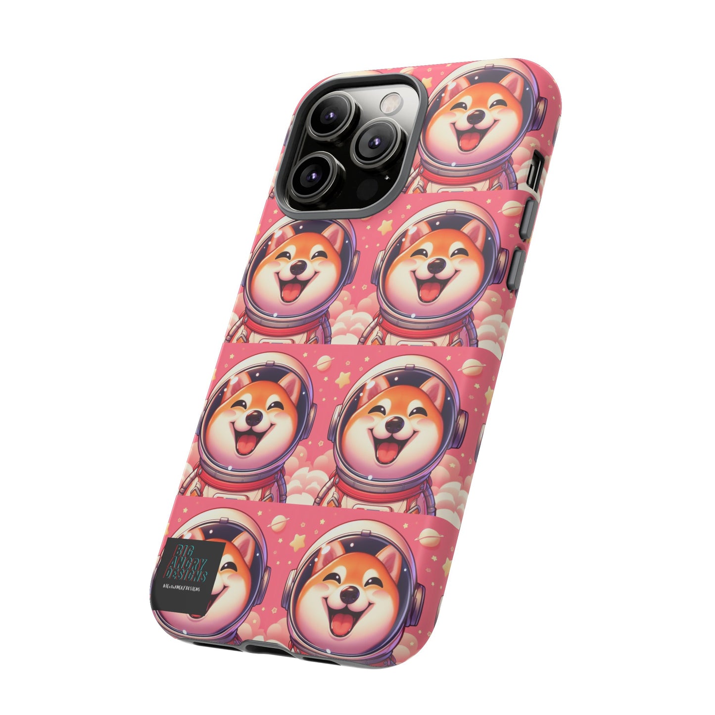 BIGxXxANGRY DESIGNS  Space Pup" Protective Phone Case