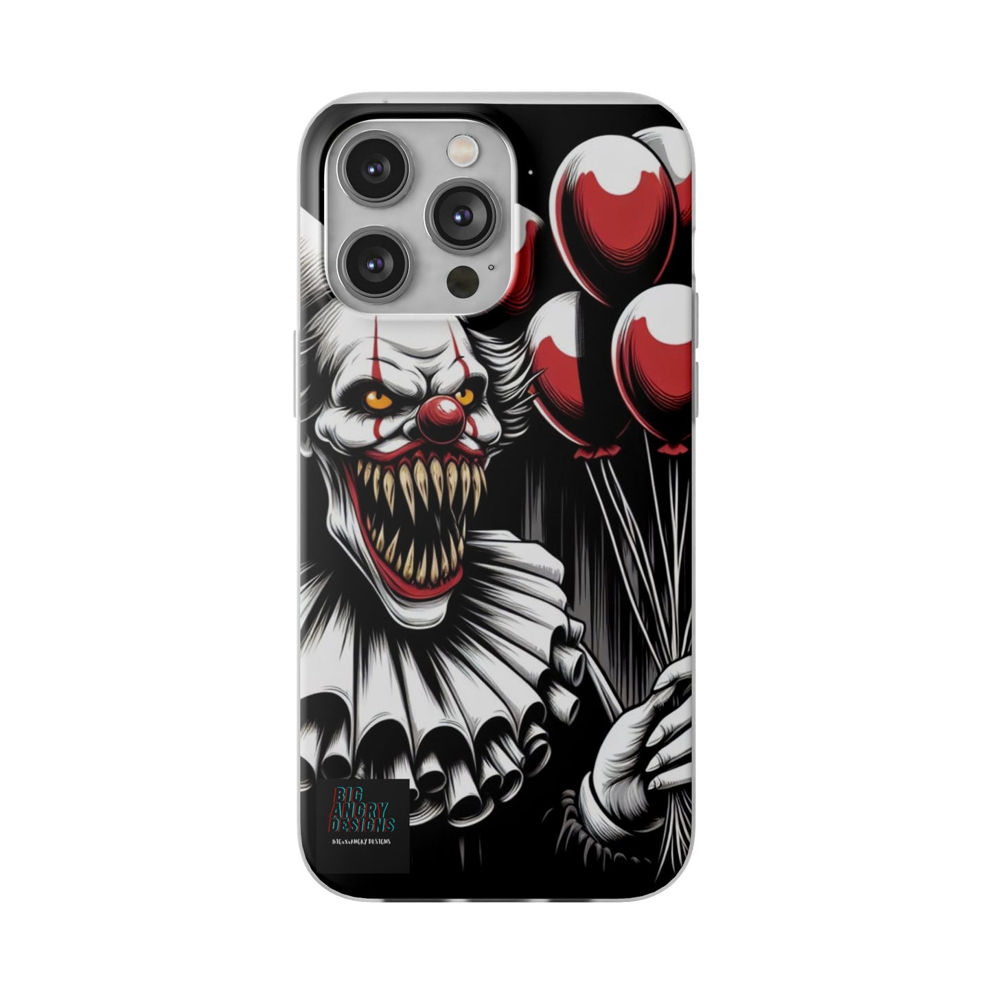 BIGxXxANGRY DESIGNS "BUBBLES THE CLOWN" Flex Case